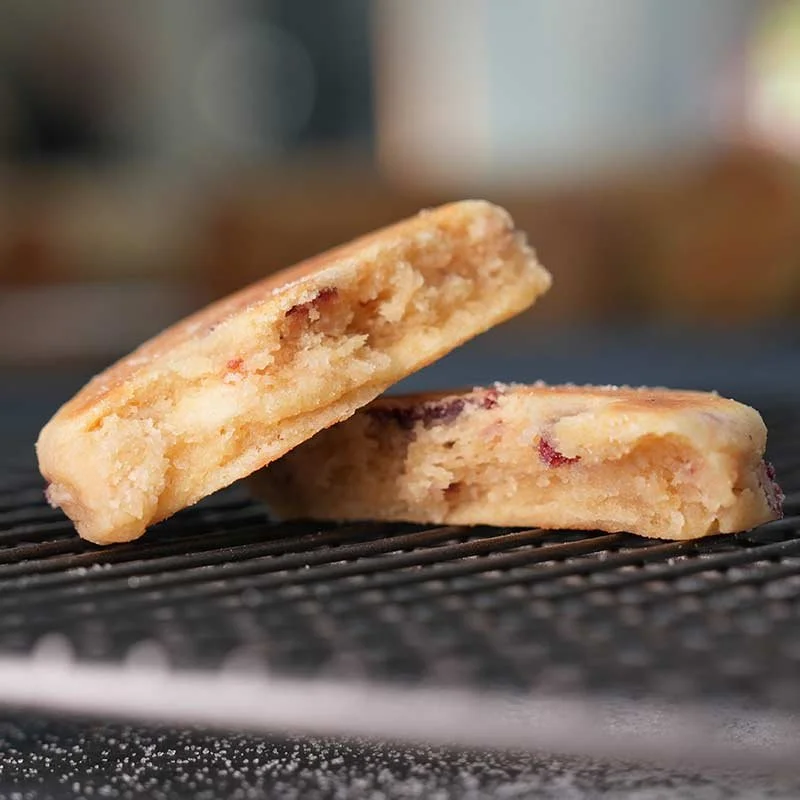 White chocolate and cranberry Welsh Cakes