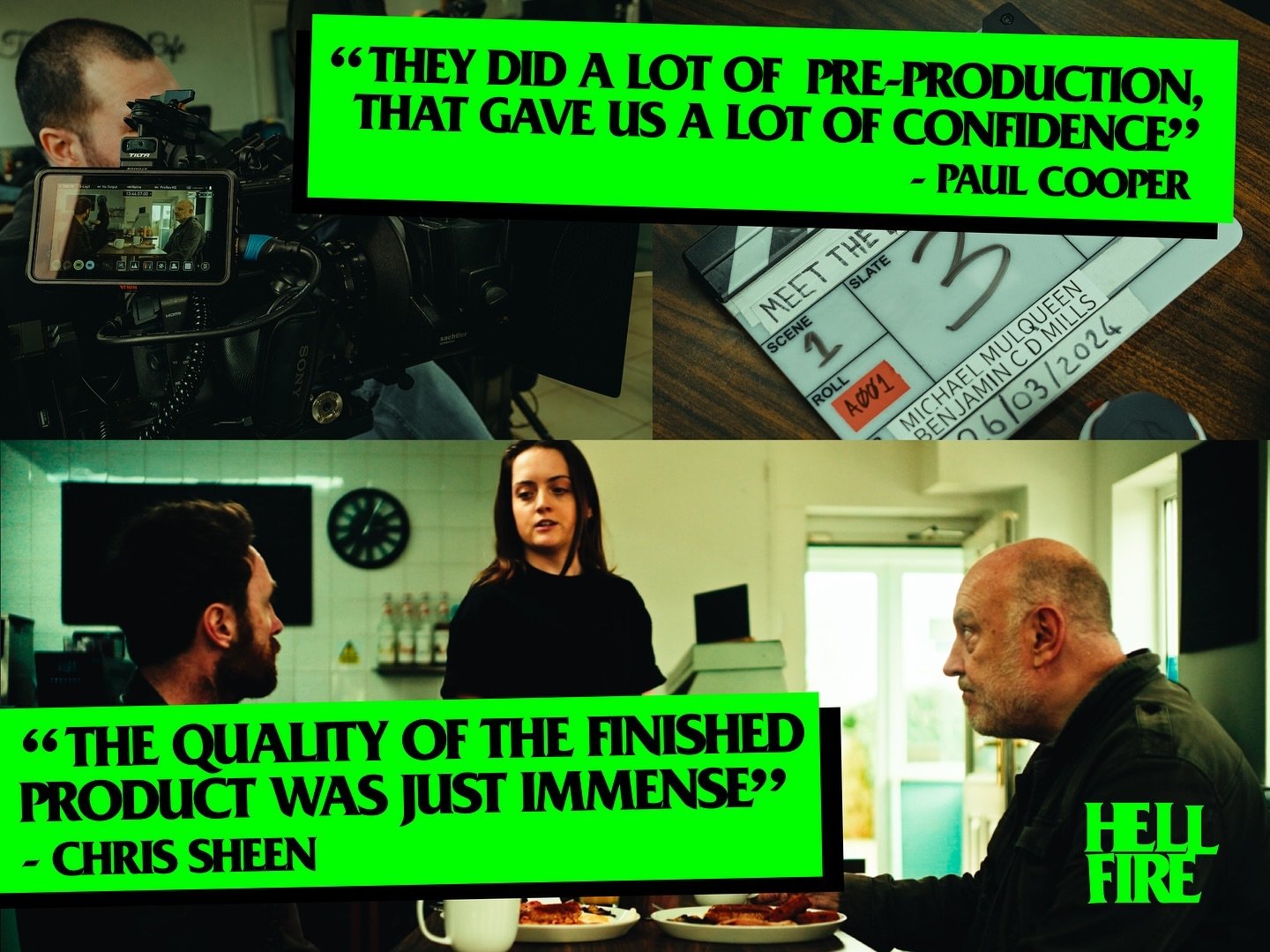 Some positive words from @csheen_actor &amp; @paul57cooper the writers and stars of Meet The Lovegroves. 

We helped them shoot a proof of concept for their TV Series, and we&rsquo;re now planning to complete the pilot episode. Thanks to @_oliviagrac