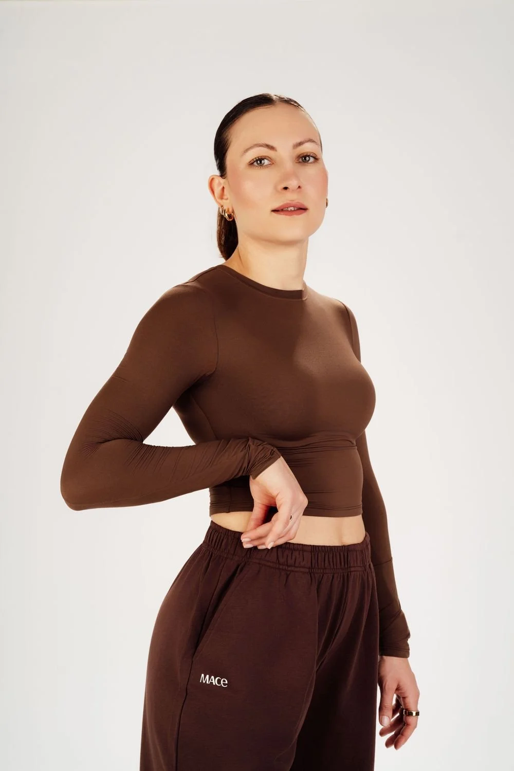 CROPPED LONG SLEEVE TOP