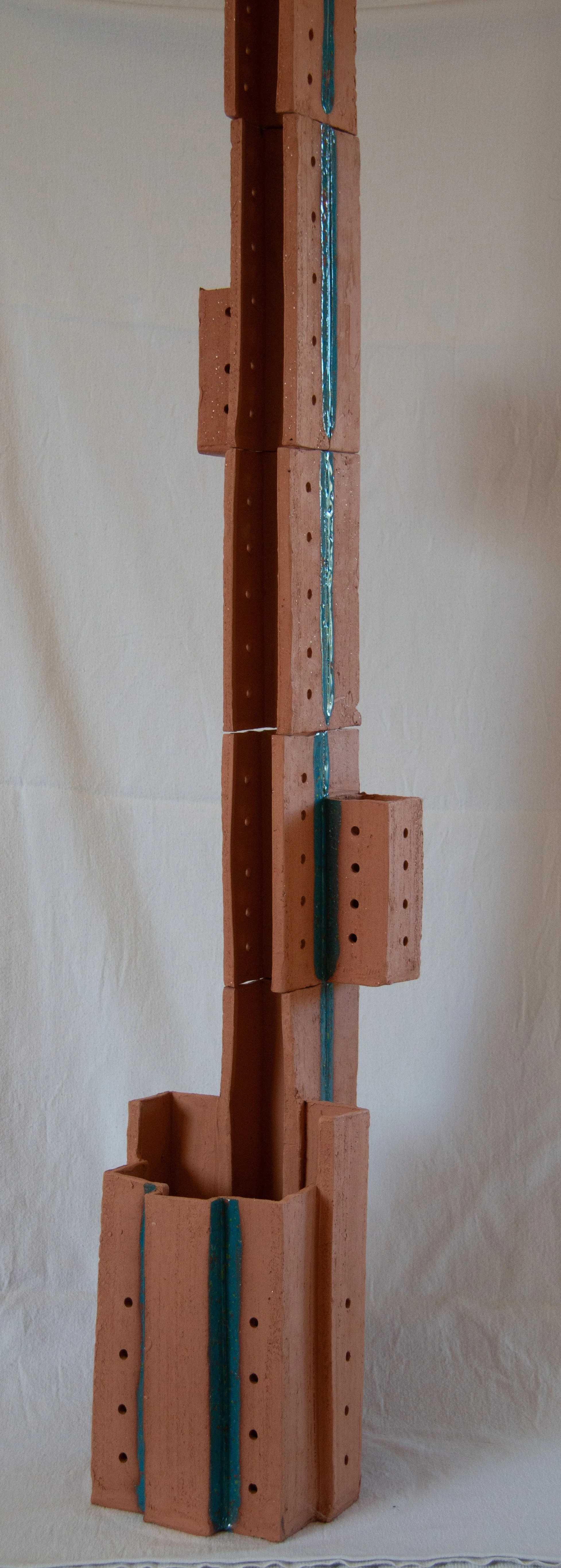A stand-alone climbing tower with attached mini-planters. It was fun, but a little top-heavy...still worth sharing!