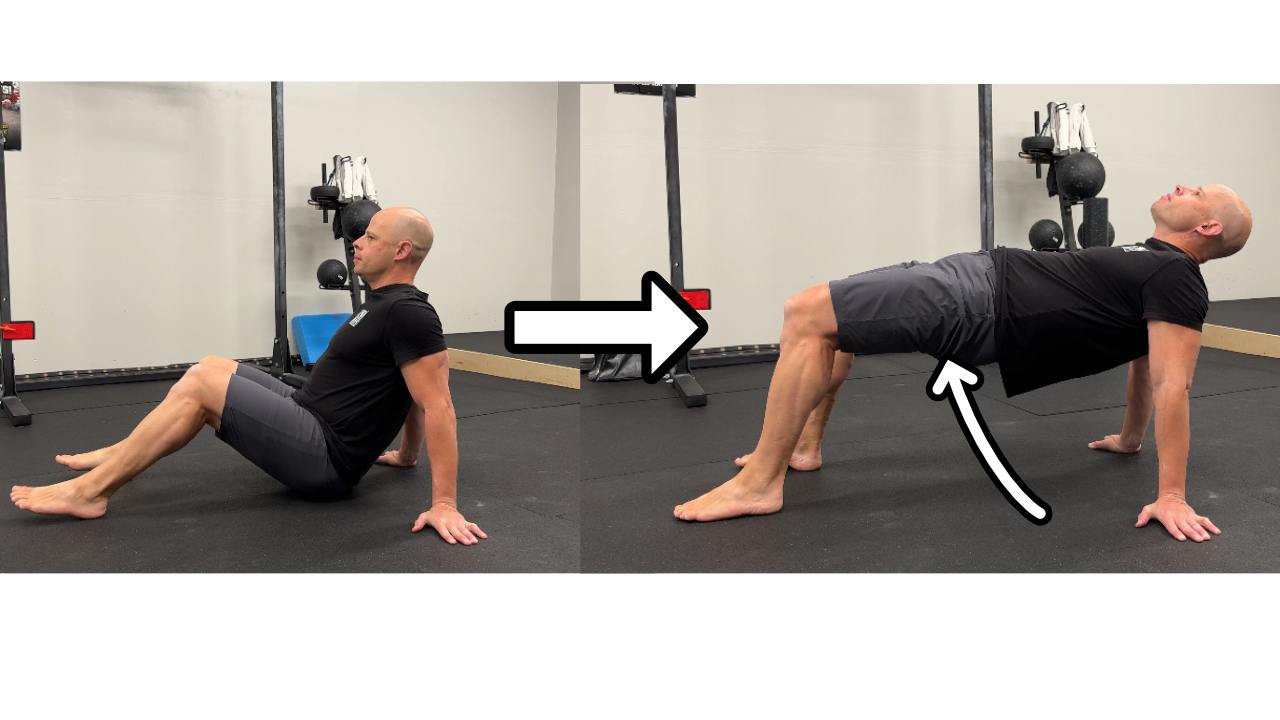 person demonstrating correct straight bridge technique