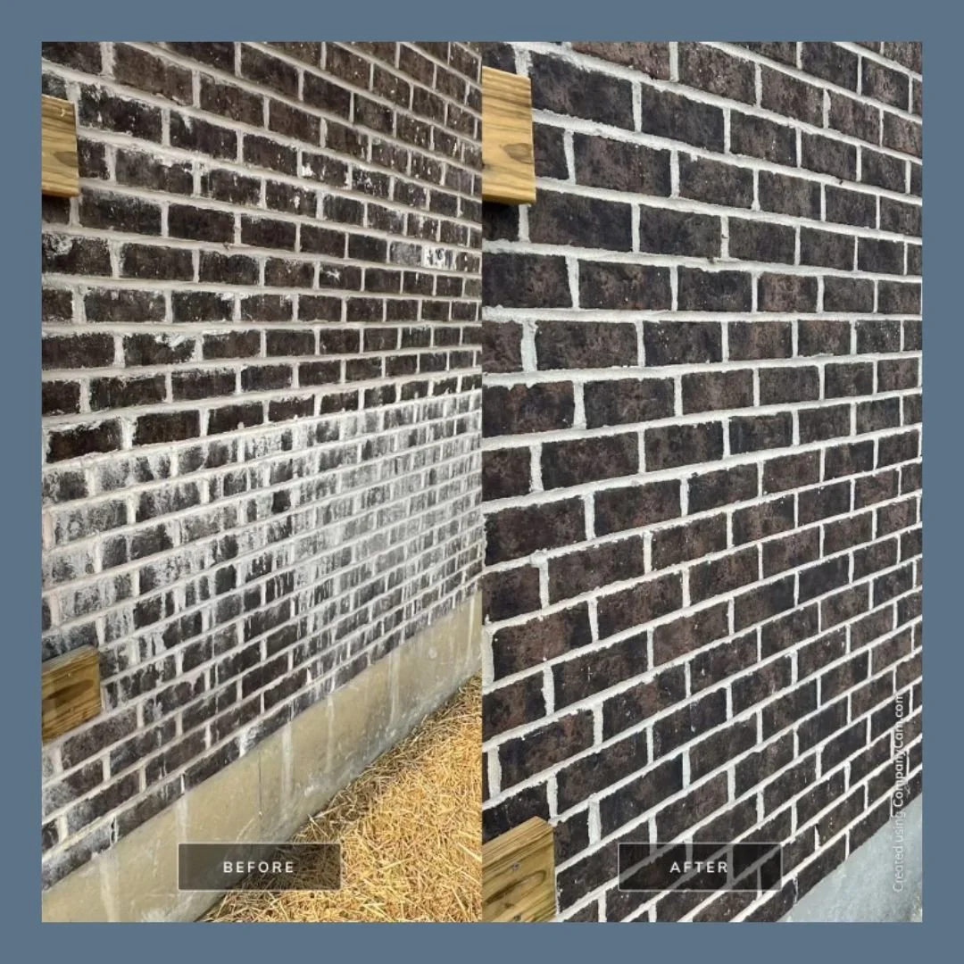 Before &amp; After Brick Wall Cleaning in Cincinnati, Ohio: See the Difference Professional Power Washing Can Make