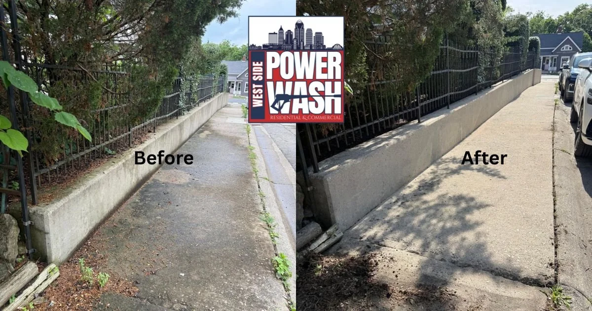 Sidewalk Power Washing in Cincinnati, OH: Why Professional Cleaning Makes a Bigger Difference Than You Think