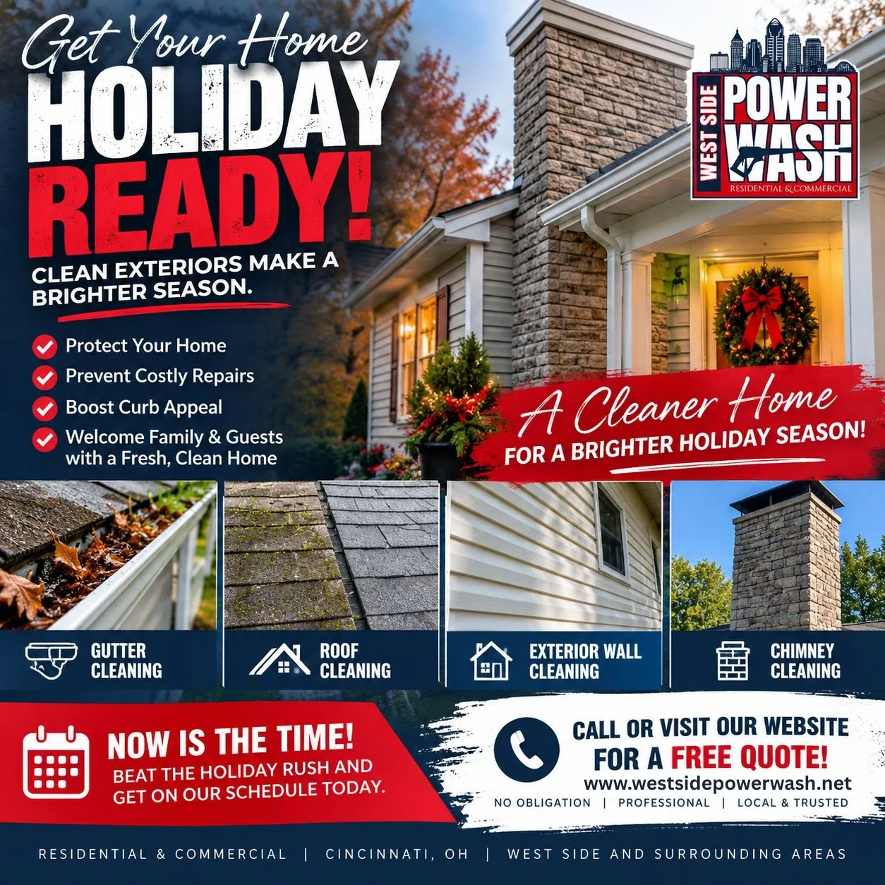 Early Holiday House Cleaning in Cincinnati: Don’t Wait Until Guests Arrive