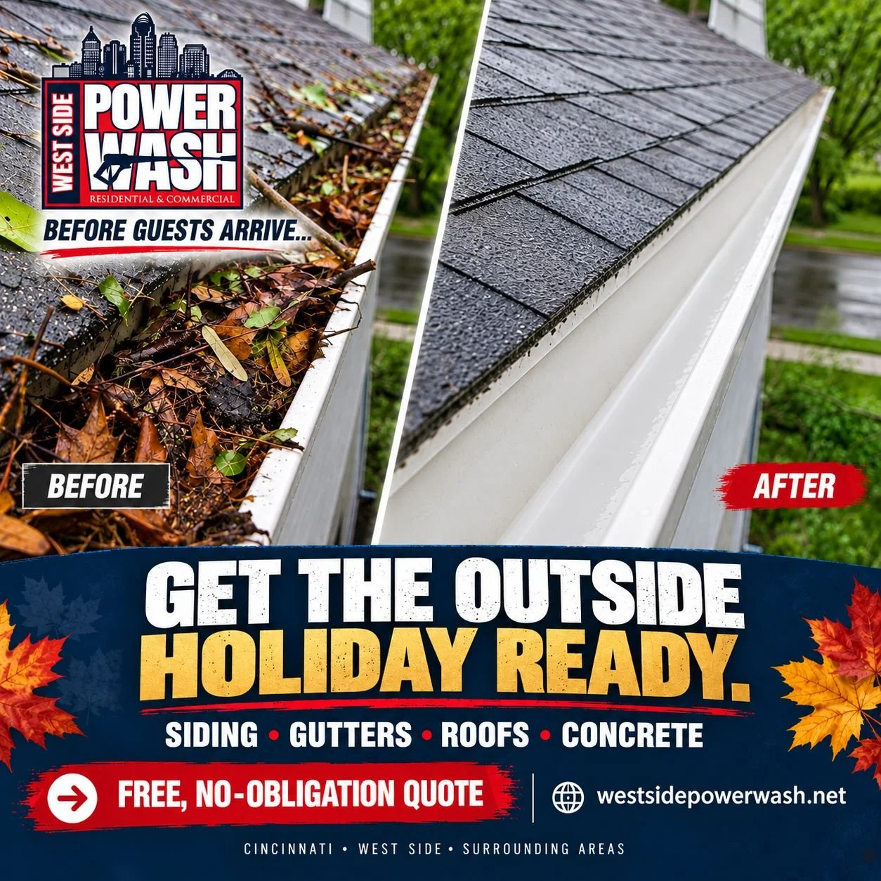 Holiday Exterior Cleaning in Cincinnati: Get the Outside Ready Before Guests Arrive