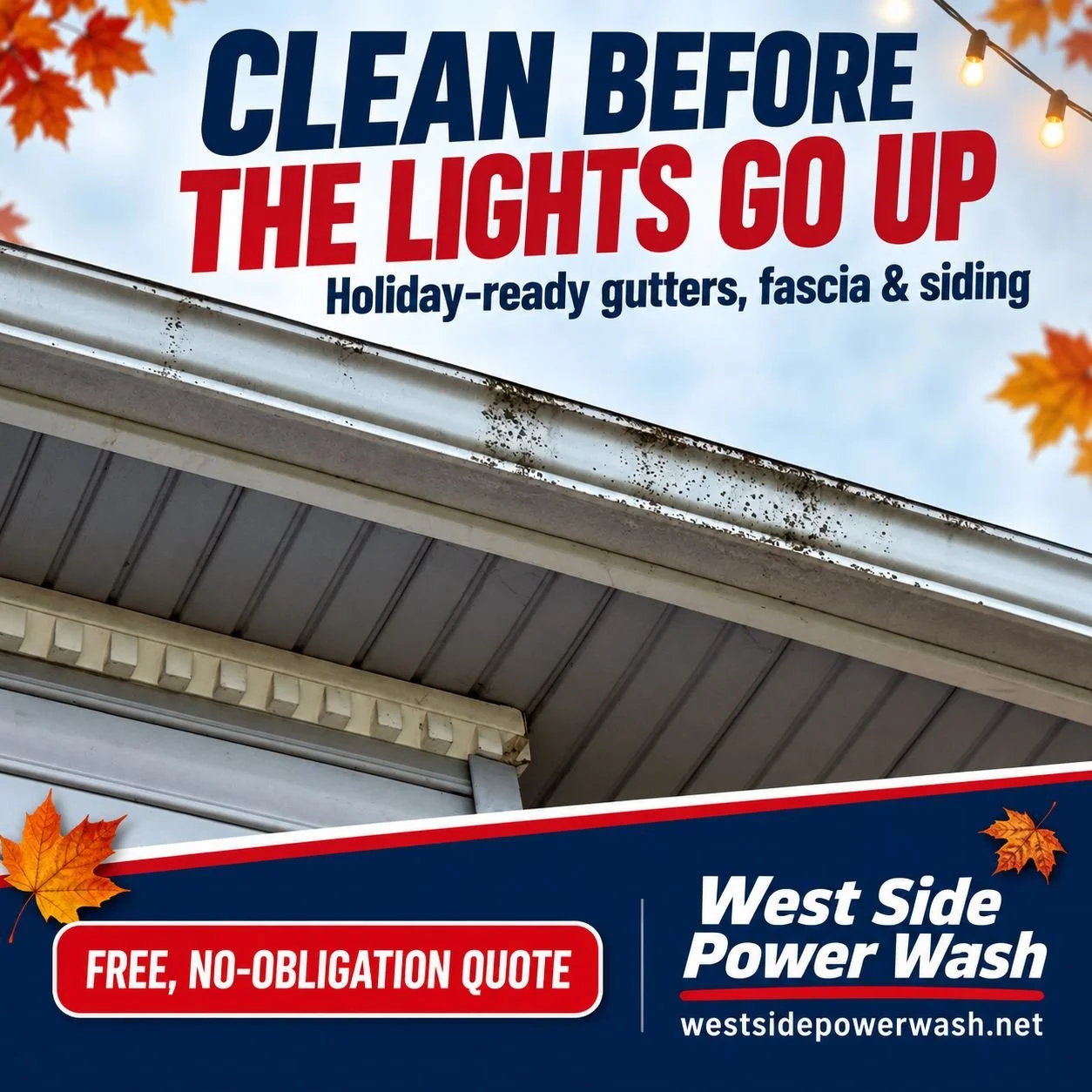 Holiday Gutter Cleaning in Cincinnati: Clean Before the Lights Go Up