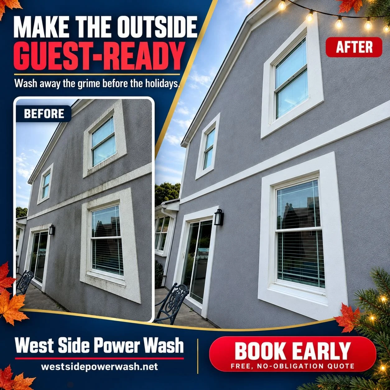 Holiday House Washing in Cincinnati: Make the Outside Guest-Ready