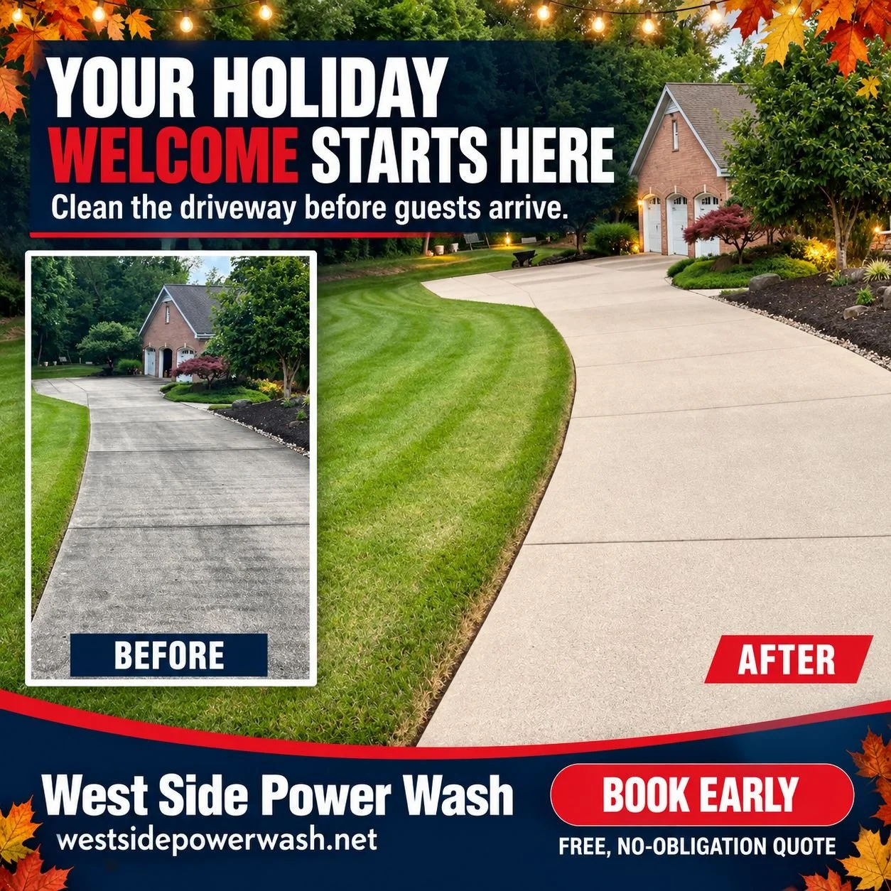Holiday Driveway Cleaning in Cincinnati: Your Welcome Starts at the Street