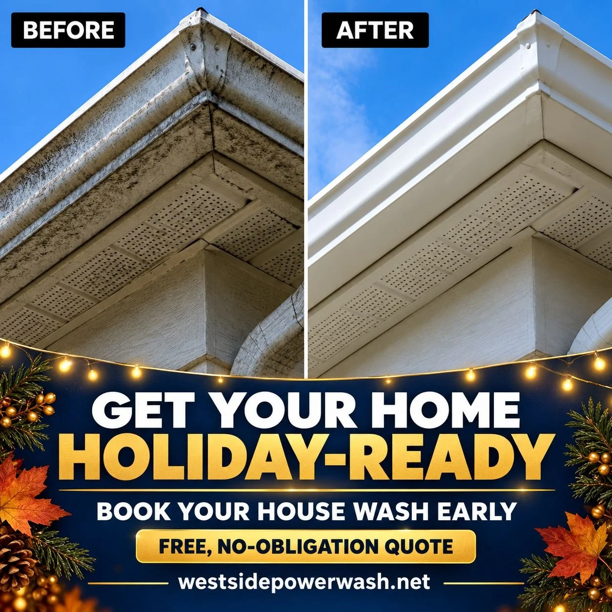 Holiday House Washing in Cincinnati: Clean Before You Decorate