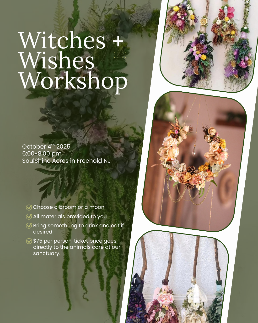 Witches and Wishes Floral Workshop