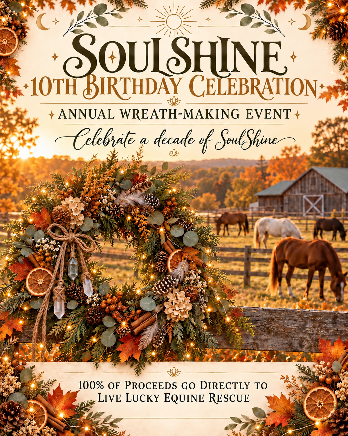 Wreath Making :: SOULSHINE'S 10th Birthday
