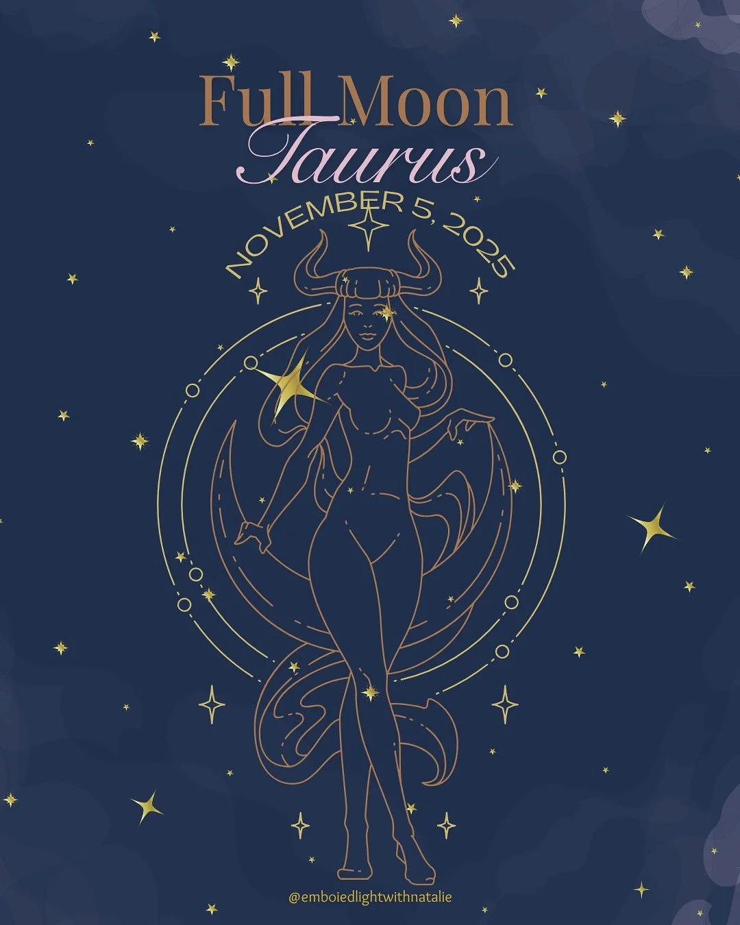 ✨ Full Moon in Taurus ♉ November 5, 2025 ✨

A Supermoon, one of the brightest of the year, it mirrors the radiance of our own inner light, our worth, our calm, our quiet power shining outward.🌕

Taurus energy reminds us to slow down and reconnect wi