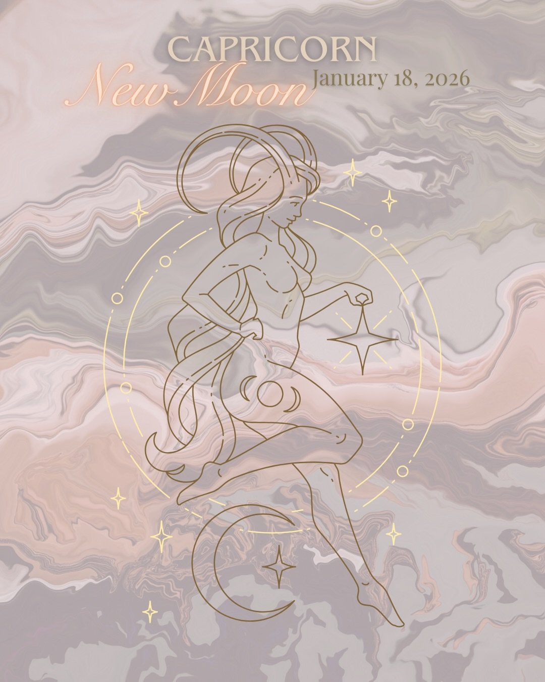 Capricorn♑️New Moon🌑January 18, 2026 

Capricorn, an Earth sign, is associated with structure, responsibility, ambition, and long-term vision. 
This New Moon brings a grounded and deeply practical reset.🌱

Because this New Moon occurs in the final 