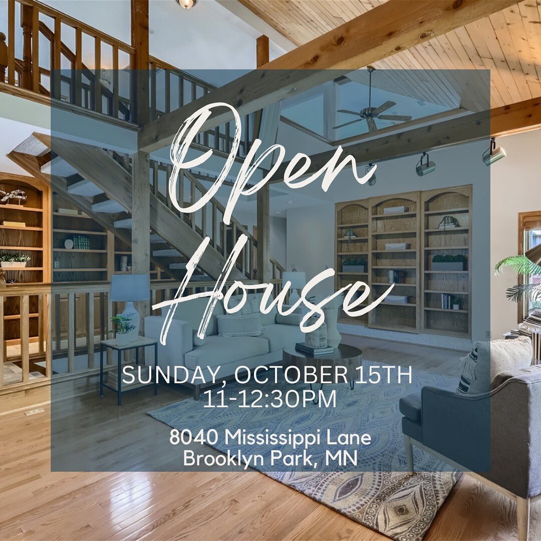 She is new to the market today! 

Come check out this rare slice of tranquility near the city!  1.73 acres along the Mississippi! 

OPEN HOUSE 
Sunday October 15th 11-12:30PM
8040 Mississippi Lane 
Brooklyn Park, MN 

&bull;
&bull;
&bull;
&bull;
#min