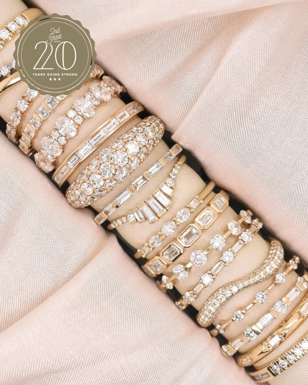 We&rsquo;re continuing to celebrate our 20 years in downtown Austin, spotlighting the businesses who have been with us since the beginning! Swipe to see what @elizapagejewelry has to say about their time in the 2nd Street District. 🤍