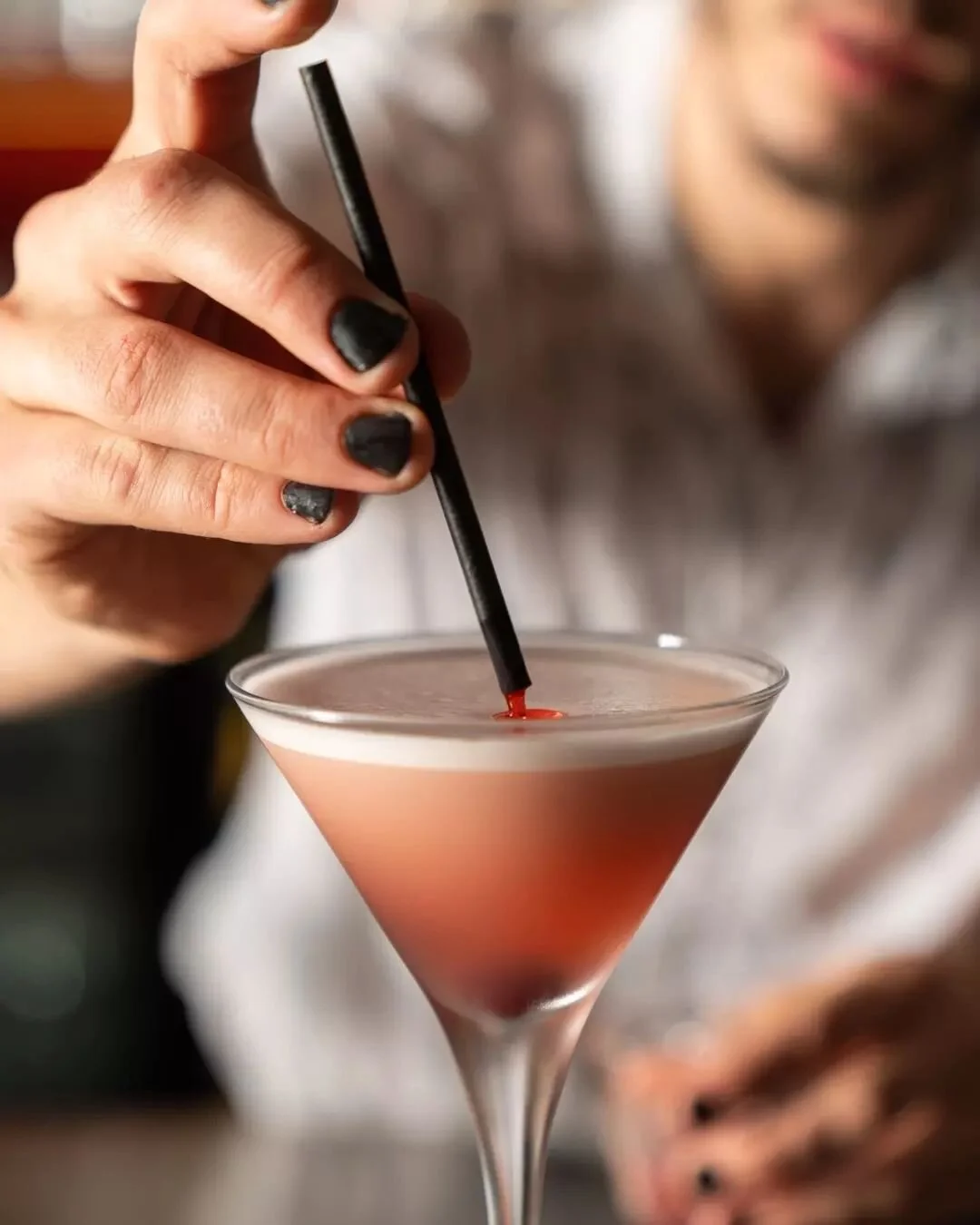 Take a spot at the kitchen counter and lean into the night. There's always time for one more cocktail.