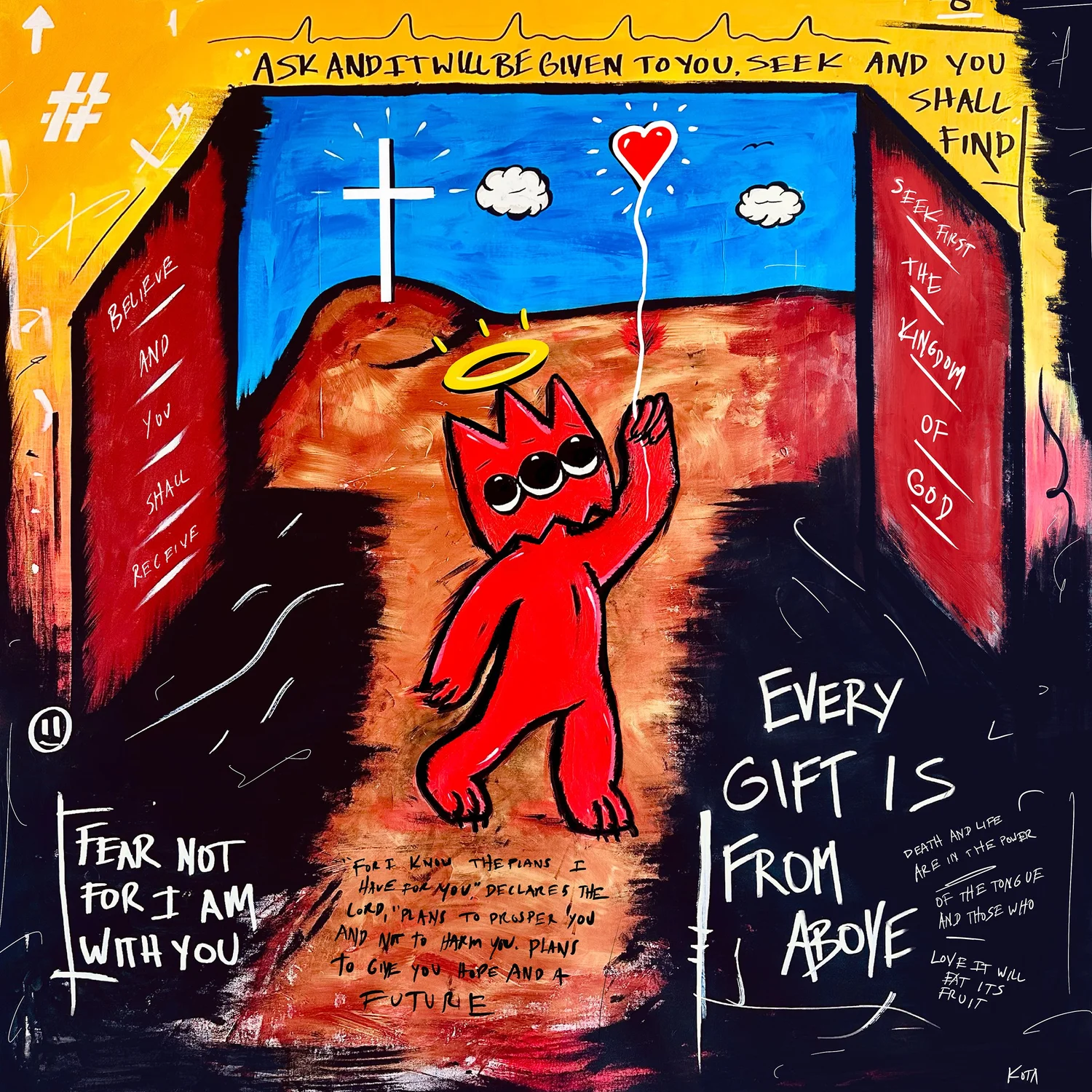 The original KOTA painting by Dakota Shuetz