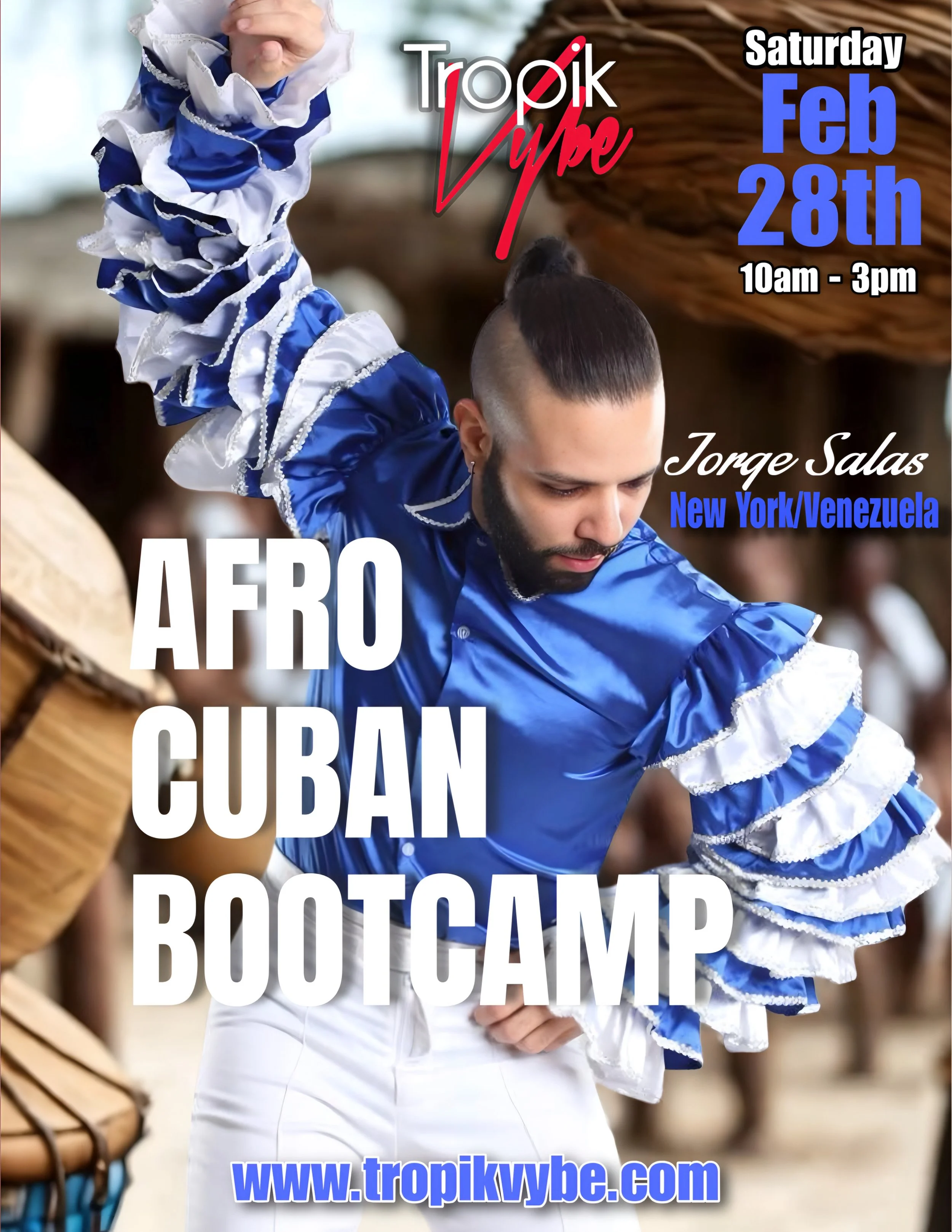 4HR AFRO-CUBAN BOOTCAMP w/ Jorge Salas!
