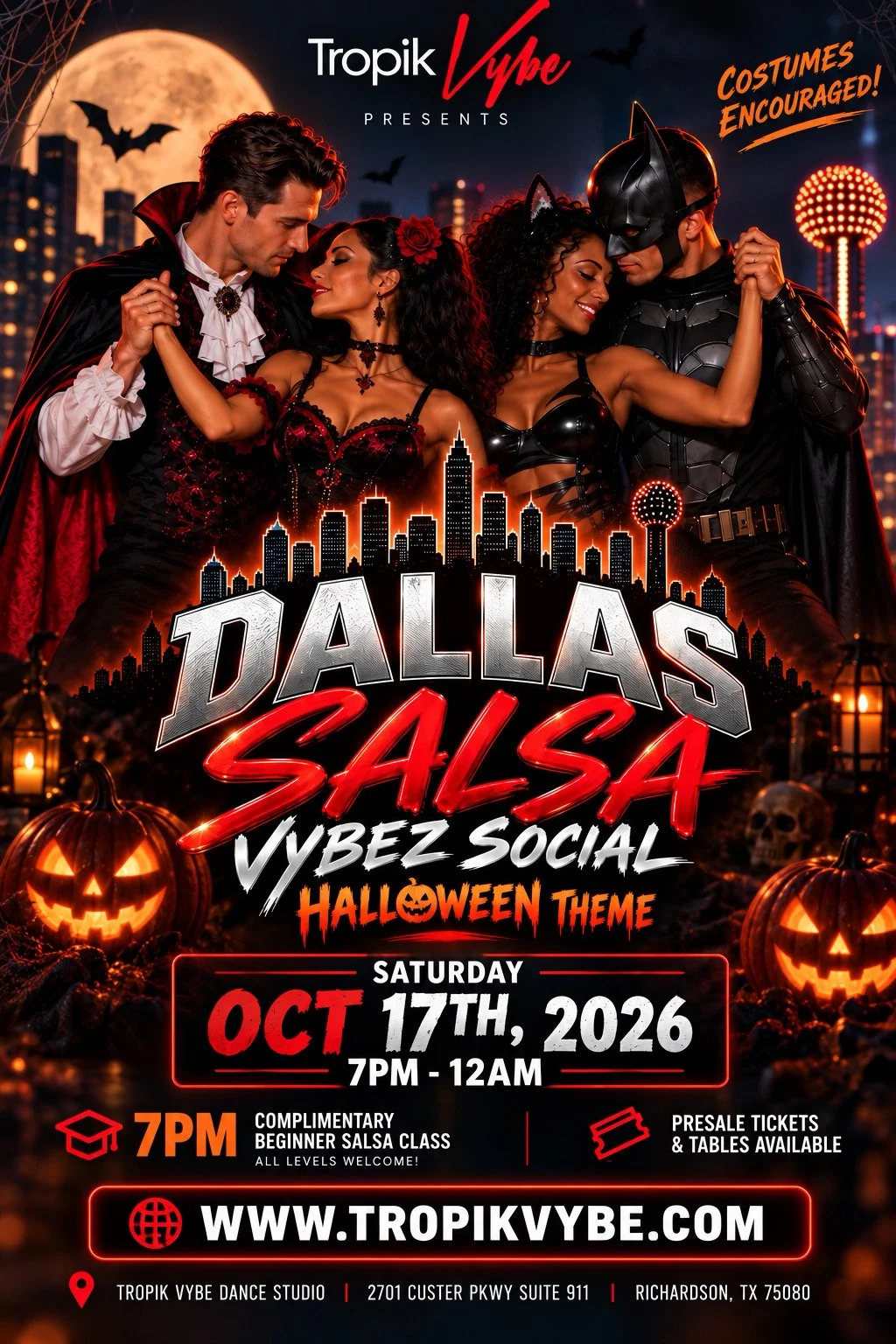 👻 Dallas Salsa Vybez Halloween Social
