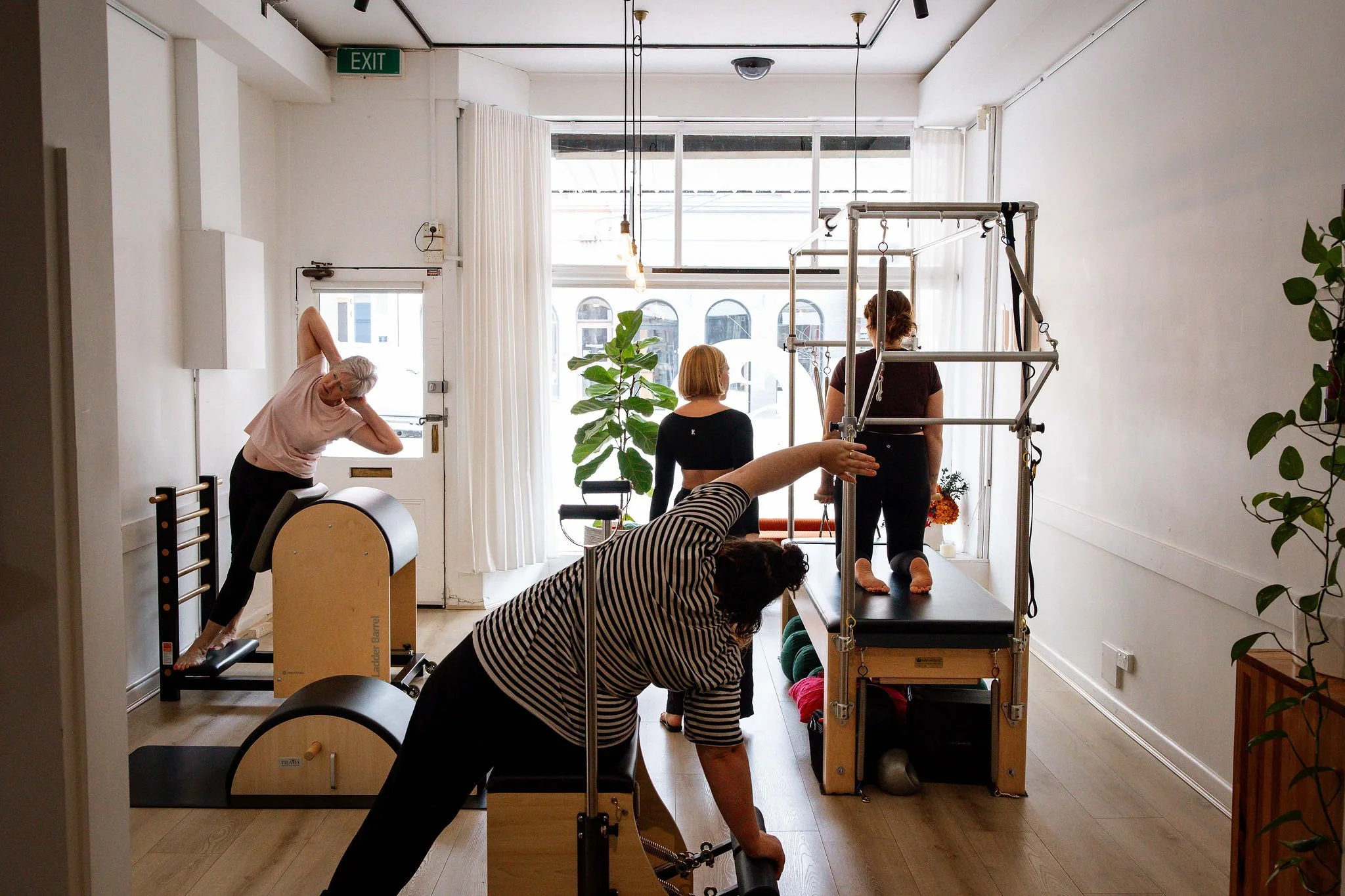Small group Pilates session with individualised movement programming at Rosy Movement, 20 Smith St Collingwood