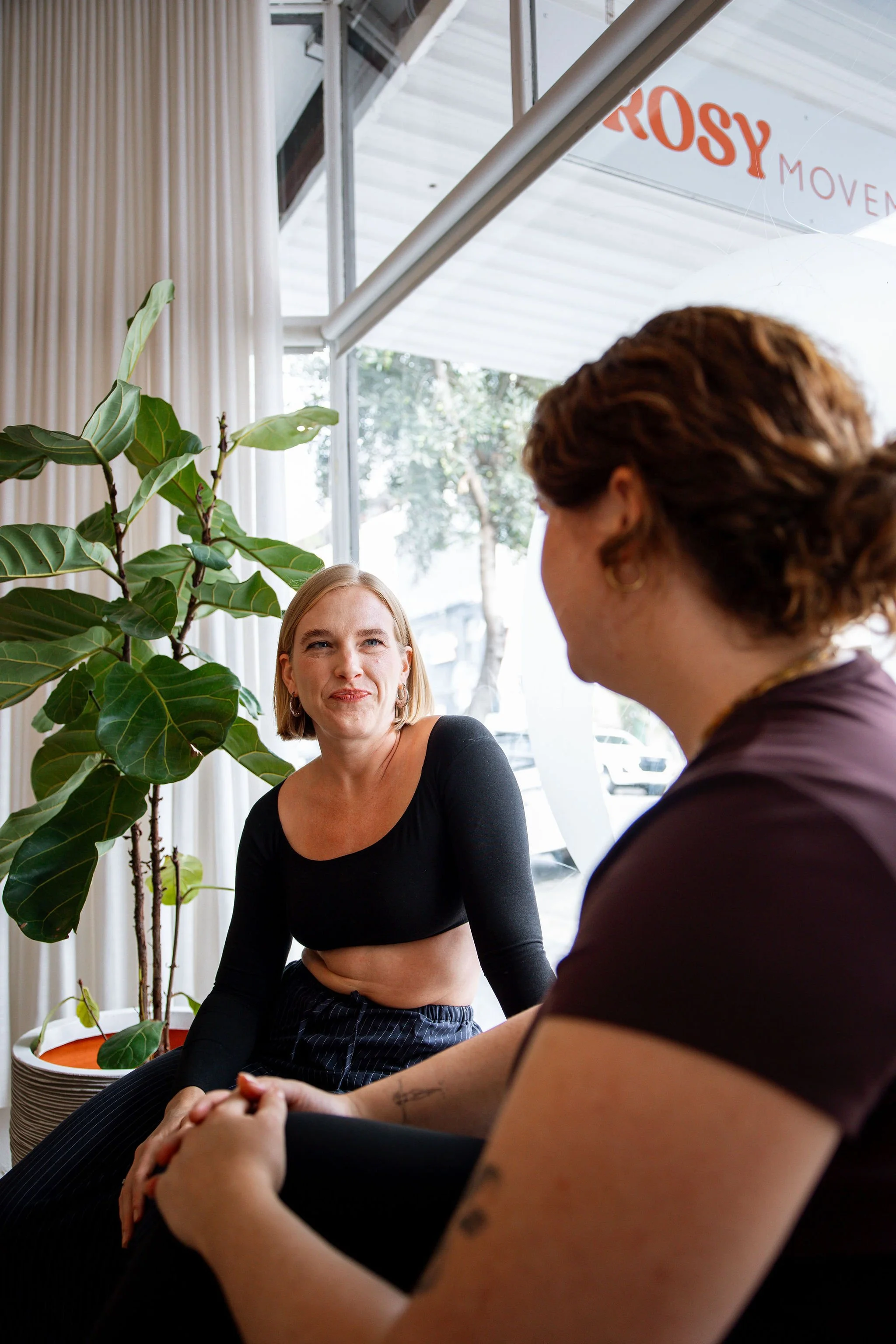 One-on-one movement consultation at Rosy Movement's boutique Pilates studio in Collingwood, Melbourne
