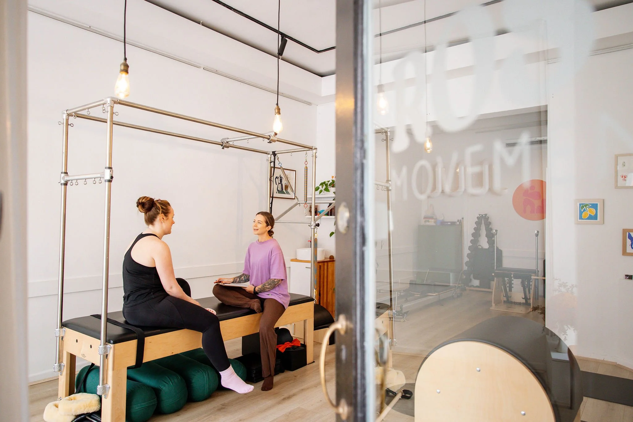 Interior of Rosy Movement's boutique Pilates and yoga studio — 20 Smith St Collingwood Melbourne, ground-level and fully equipped
