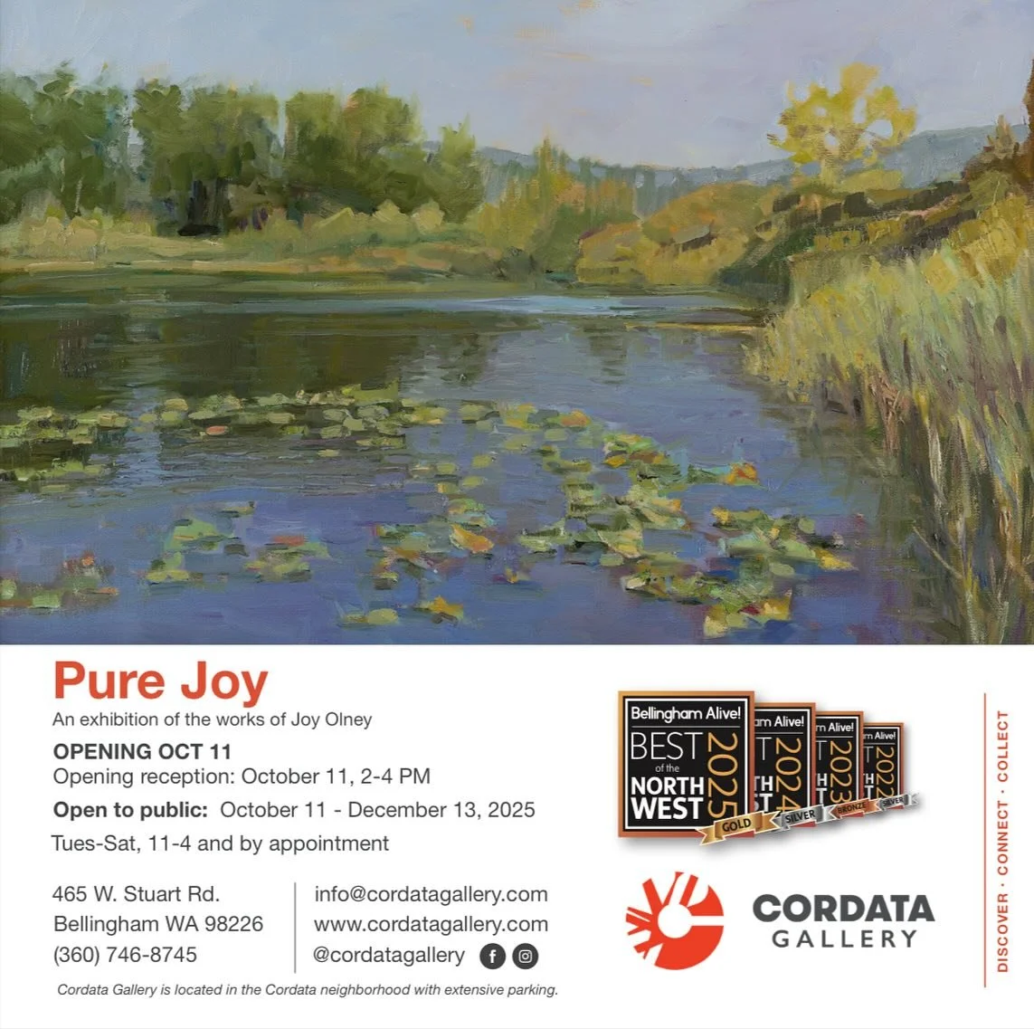 A big thank you to our friends at the @cordatagallery for helping to make this show happen. Go check out their Pure Joy exhibit from now to December 13th! 

&ldquo;Bigfoot&rdquo;, written by Meghan Endres Brown, opens on November 14th at Options Thea