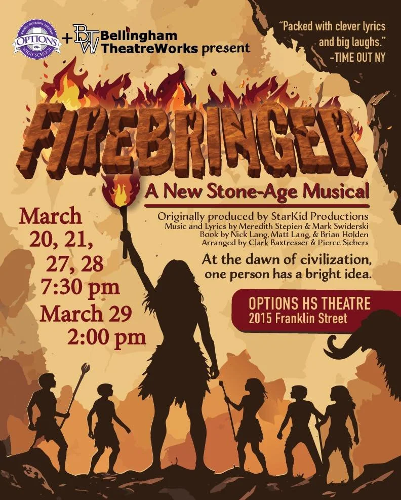 &ldquo;Firebringer&rdquo; opens this week!!! Come see what the amazing students of Options High School and their community mentors have been working on!

&ldquo;Firebringer&rdquo; will play March 20-29th at the Options High School theatre.

For ticke