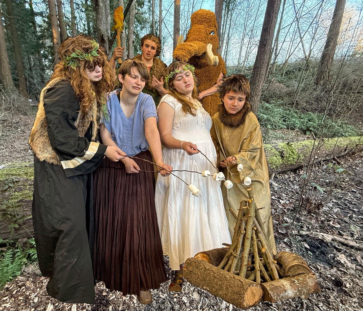 Roasting marshmallows proves to be a bit difficult before the invention of fire&hellip;&ldquo;Firebringer&rdquo; opens this week!! Have you got your tickets yet?

&ldquo;Firebringer&rdquo; will play March 20-29th at the Options High School theatre.

