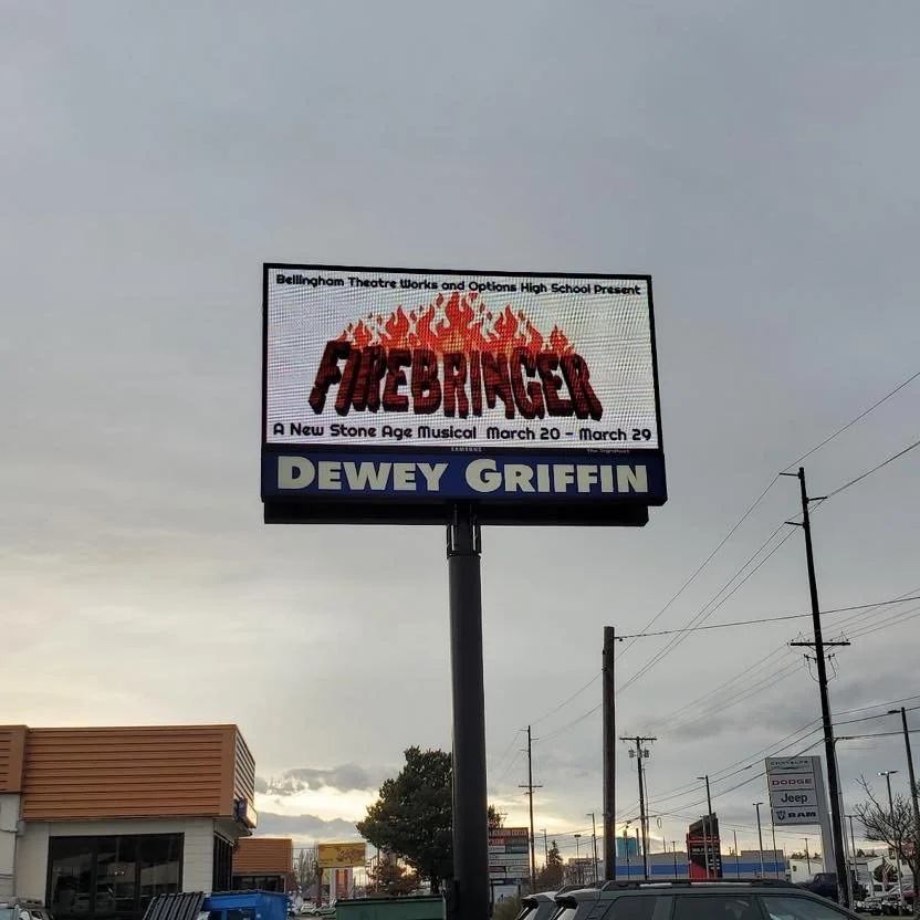 Thank you to our friends at Dewey Griffin for the shout out! We 🫶our community!

&ldquo;Firebringer&rdquo; will play March 20-29th at the Options High School theatre.

For tickets and more information visit bellinghamtheatreworks.org 🔥