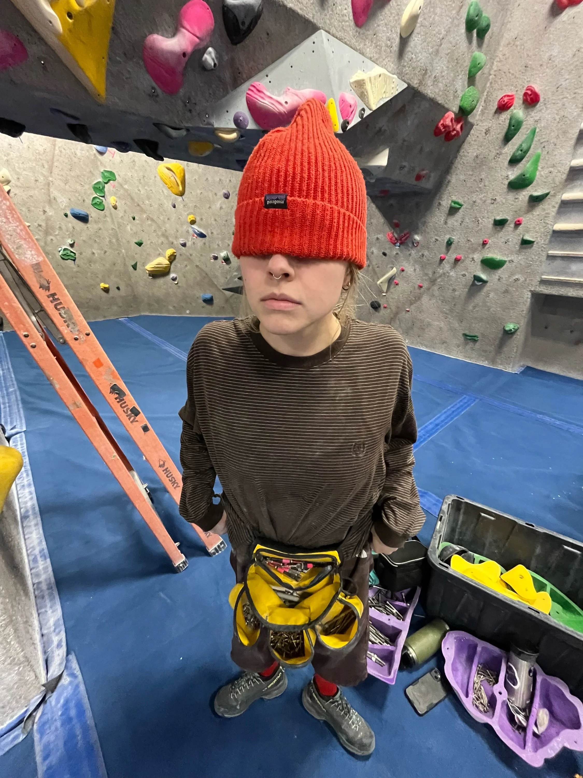 We&rsquo;re back with more Flight setters! 
Next up is Becca (she/her). This will be Becca&rsquo;s first Flight of the Phoenix comp, and we&rsquo;re so stoked to have her! Becca&rsquo;s party trick is that she can get anyone talking about pooping, an