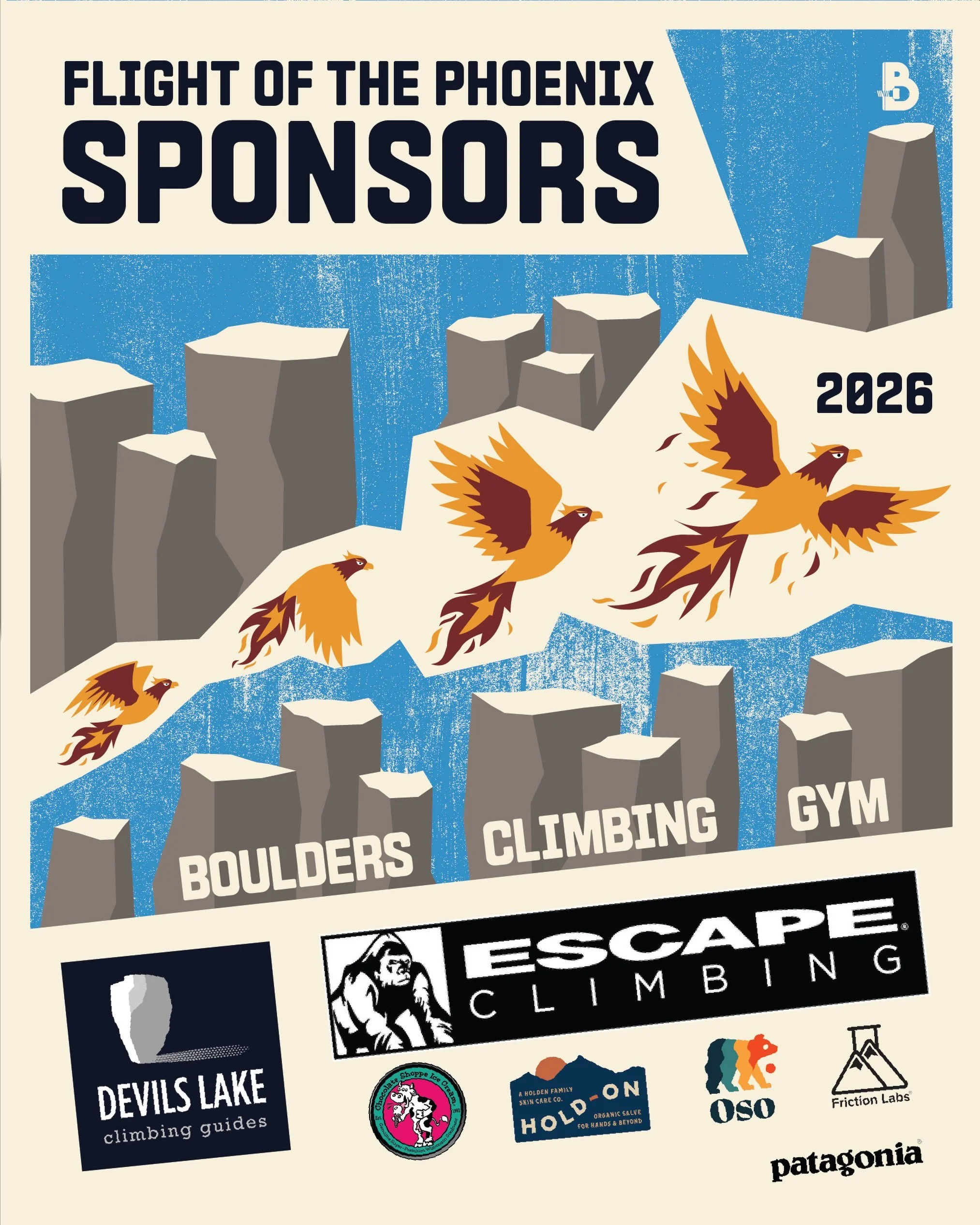 Sneak peak at our 2026 Flight of the Phoenix sponsors! HUGE THANK YOU TO THEM ALL! 

It&rsquo;s still not too late to sign up, we hope to see you there! 

Also, if you aren&rsquo;t eligible to compete, don&rsquo;t forget that you can still join us to