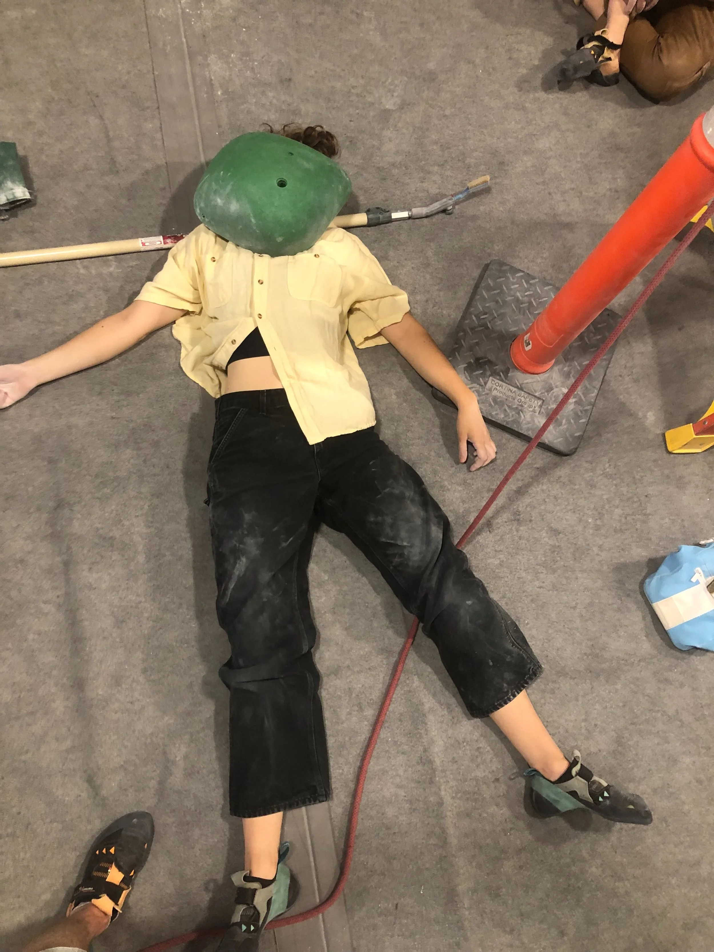 Last but certainly not least, our next Flight of the Phoenix setter is Erin H(she/her)! 

Erin has been setting with Boulders since 2024, and this will be her second Flight of the Phoenix competition. If Erin were a source of light she would be a ten