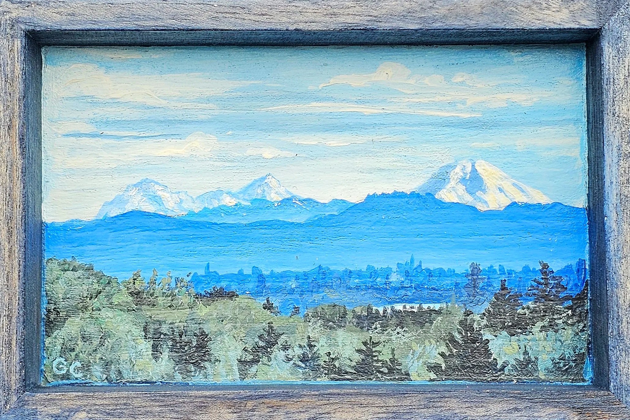 The Sisters, acrylic on wood 2025