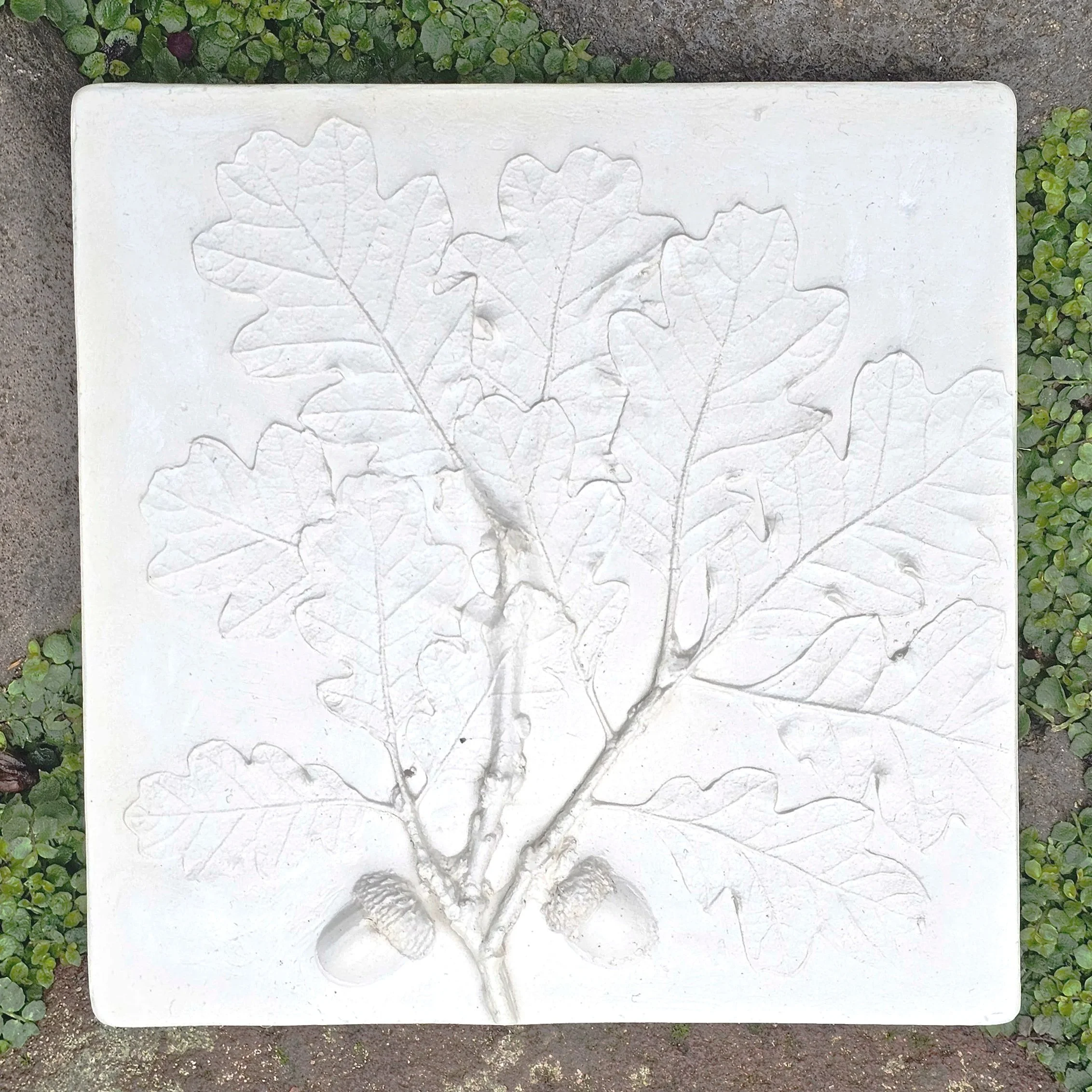 Oak Leaves and Acorns plaster relief sculpture 2025