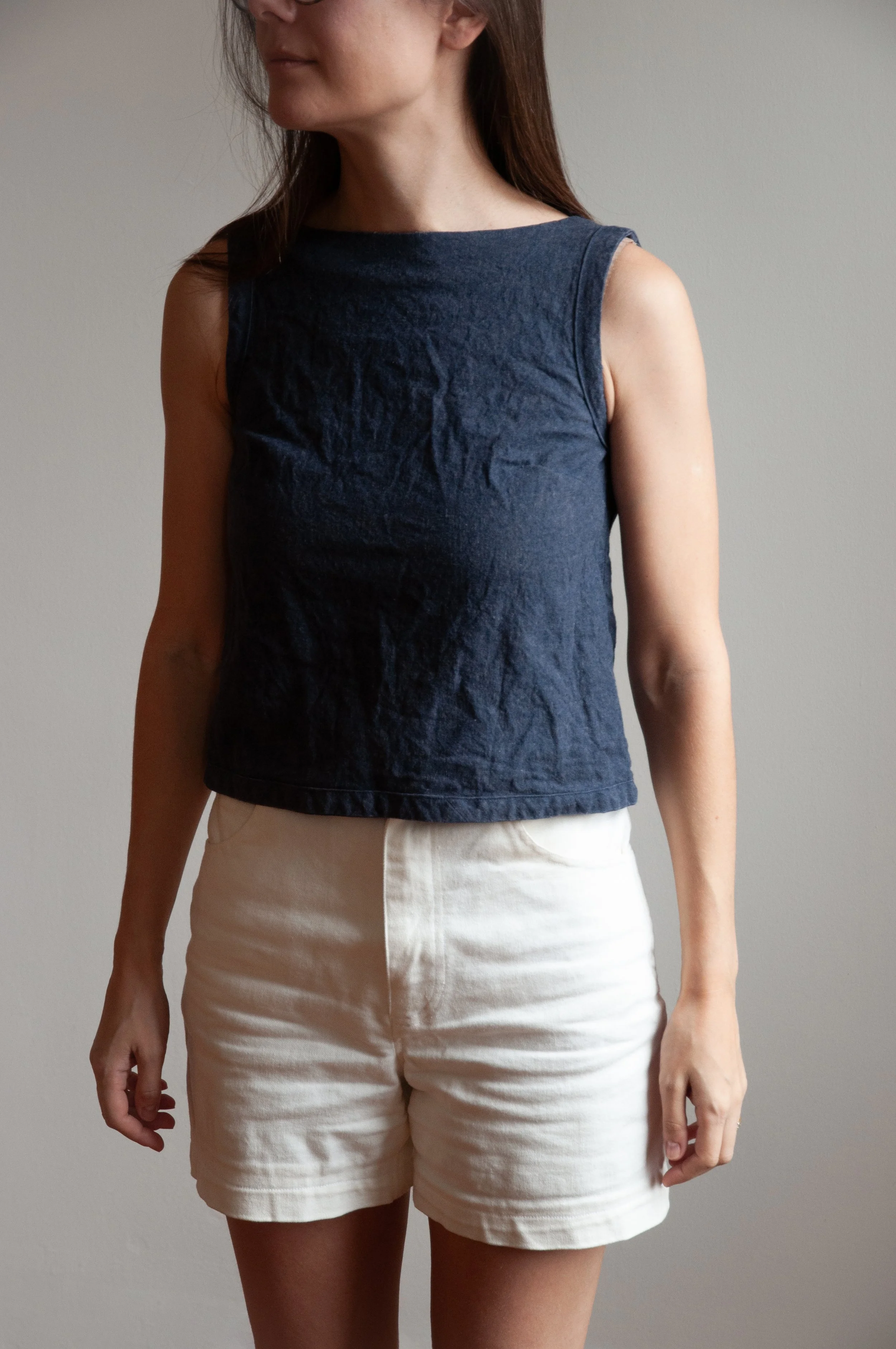 Top: "Lyra" pattern by Afternoon Patterns; deadstock upholstery fabric.