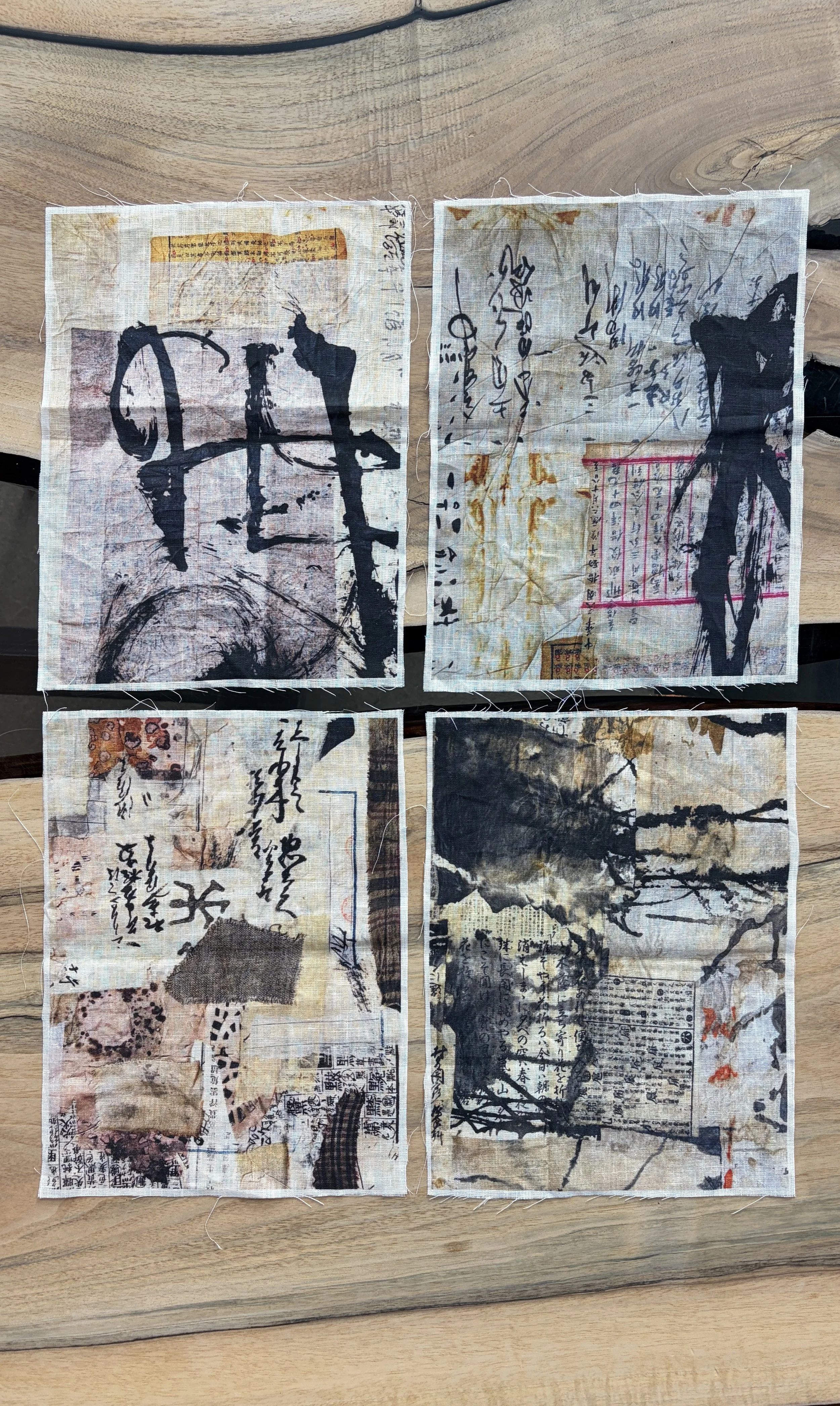 Collage Artwork Fabric Bundle
