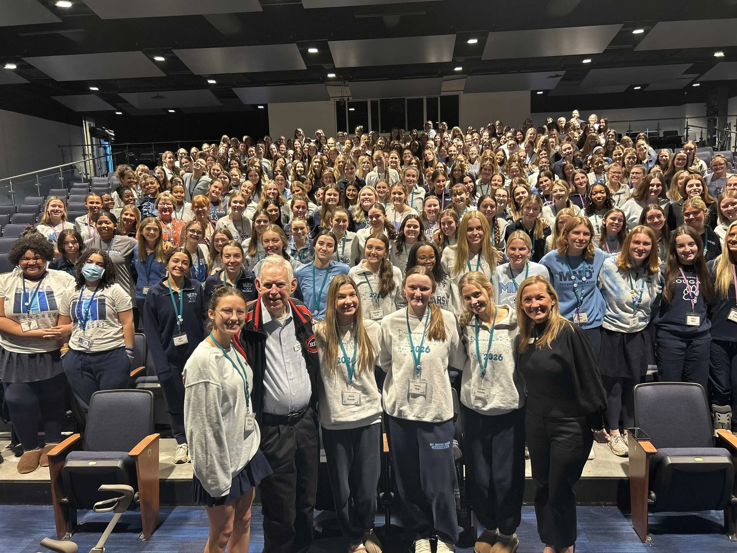 Honoring a Legacy of Generosity: Roger Grein Visits Mount Notre Dame High School