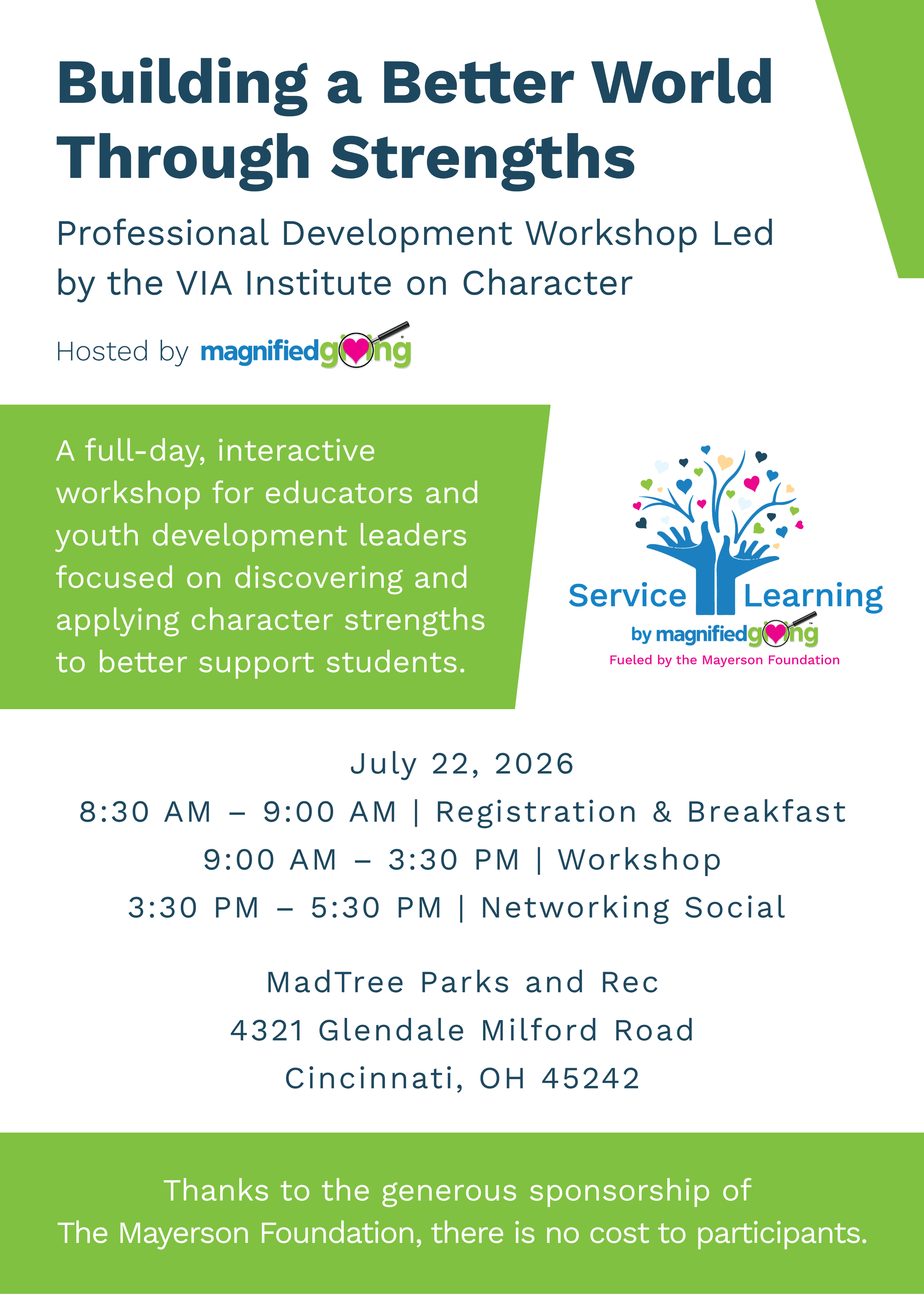 Via Institute Building a Better World Through Strengths — Magnified Giving