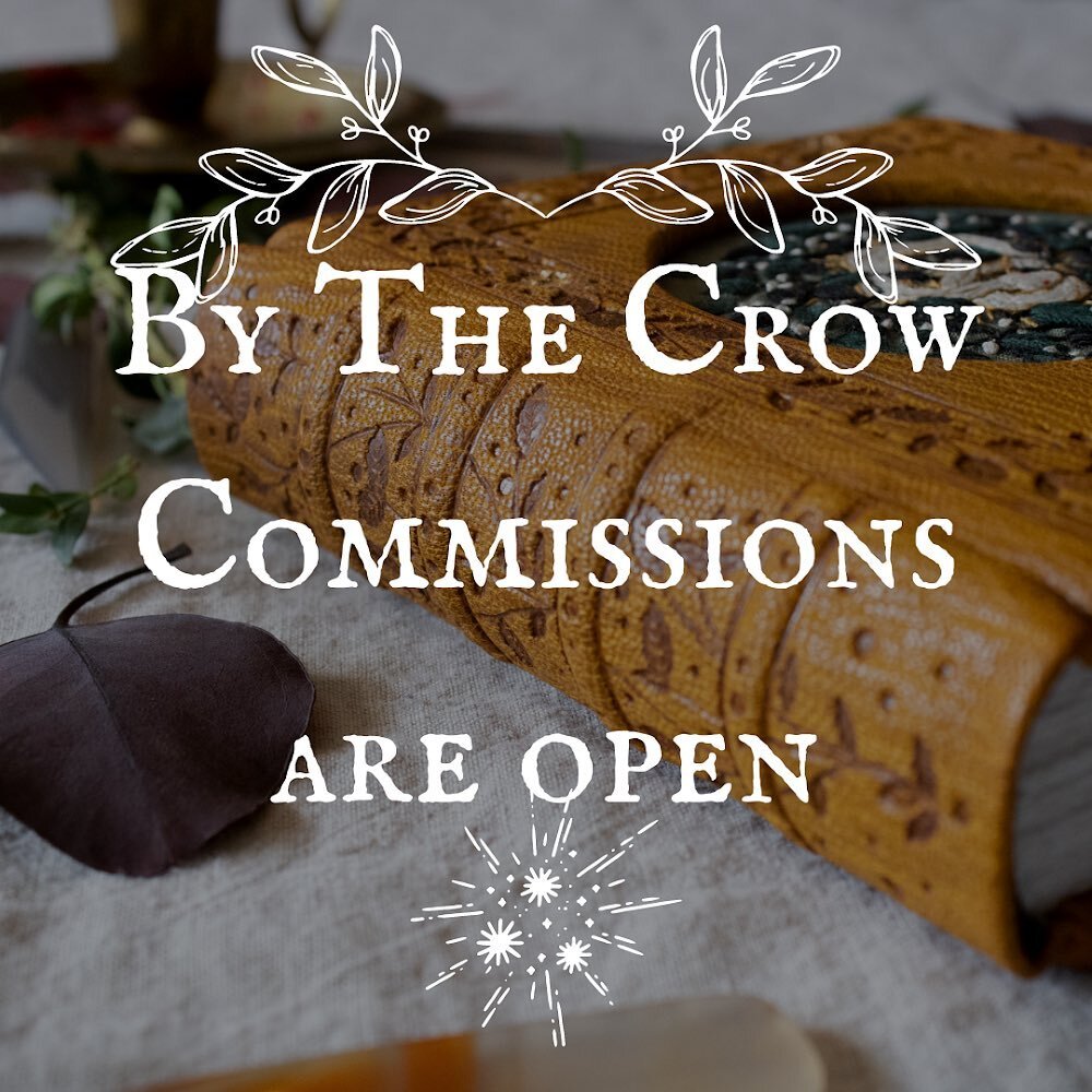Finally, I got it all together! Commissions are now officially open for 3 people. I&rsquo;ll only be accepting commissions for handbound books (embroidery included) during this period, but I might expand mediums later ✨ Prices start at $700, DM me if