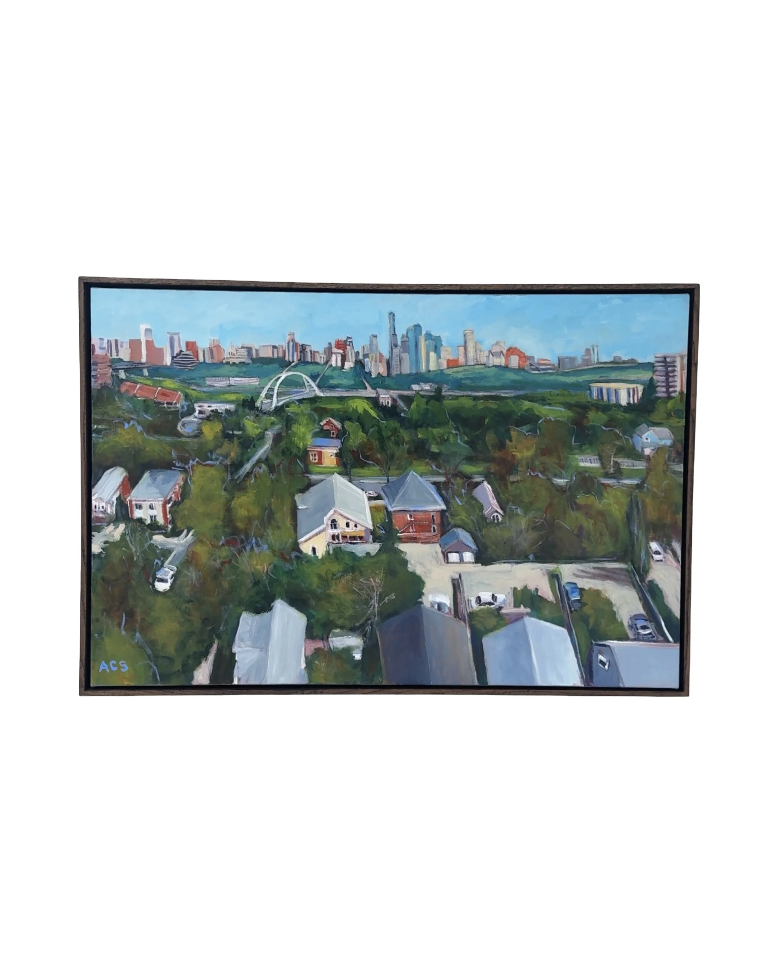 Echoes of Old Strathcona - 24x36 inches - Original on Gallery depth canvas with Floating Frame