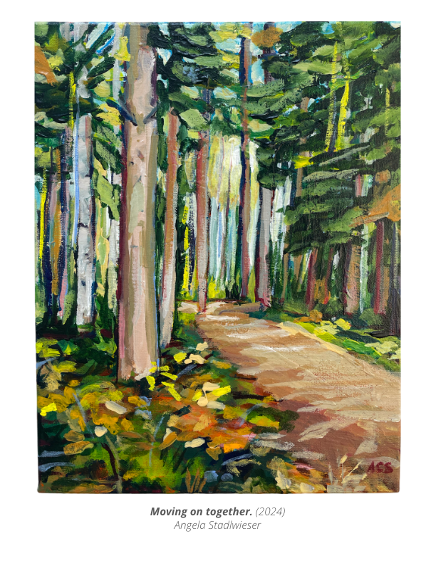 Moving on together - 11 x 14 inches