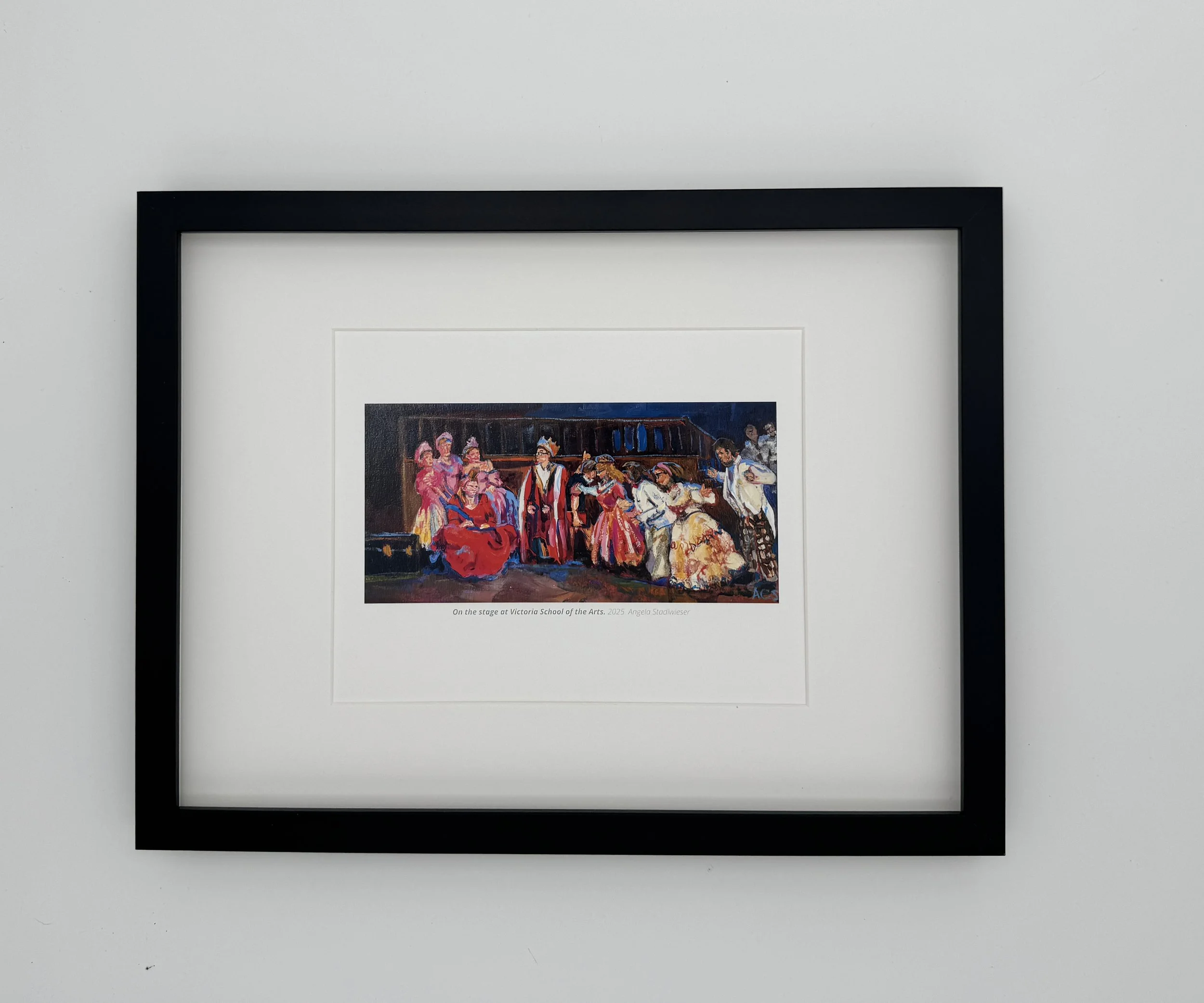 On the Stage at Victoria School of the Arts - 8x10 inch - Print