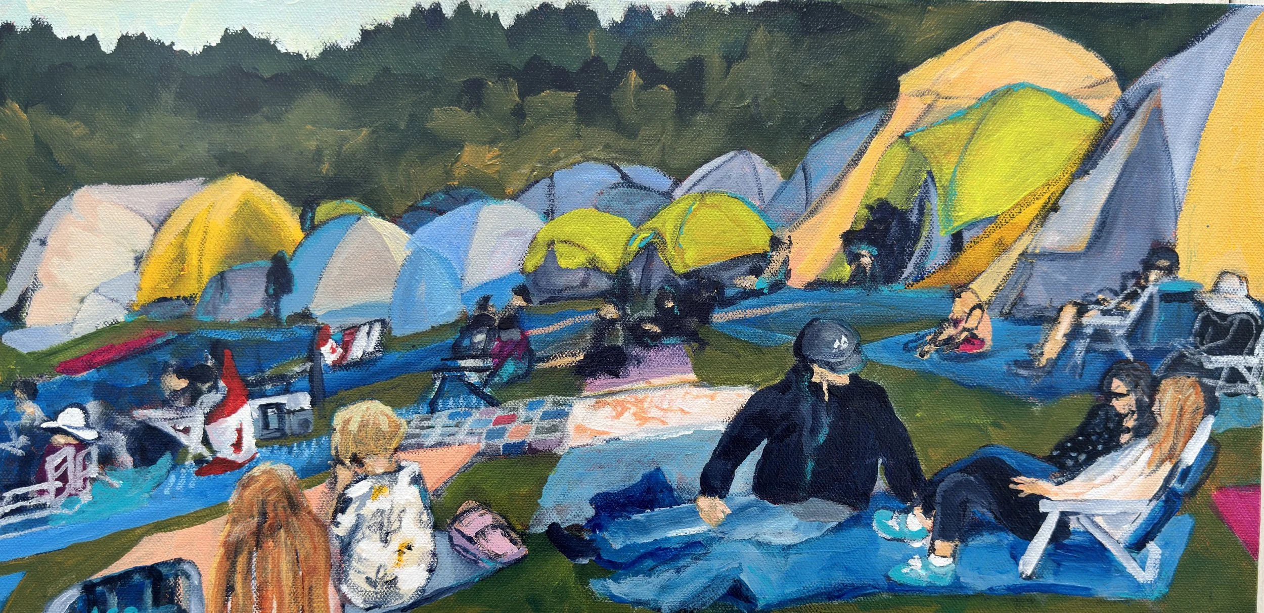 Moments like this - 12X24 inches - Original on Gallery depth canvas