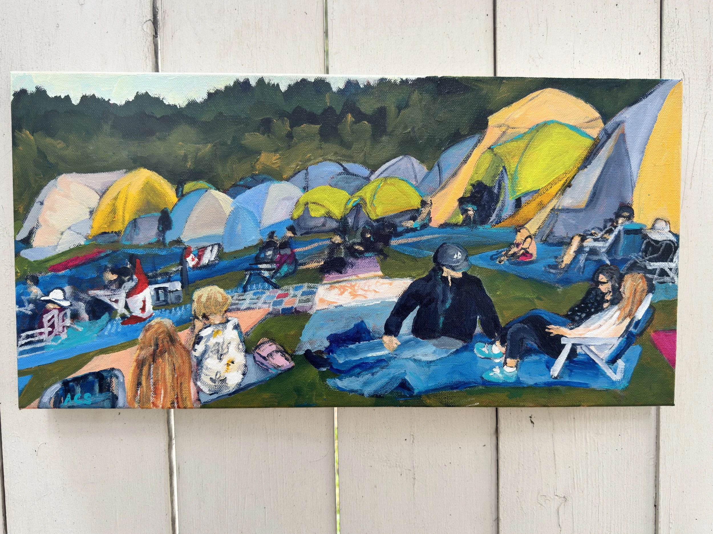 Moments like this - 12X24 inches - Original on Gallery depth canvas