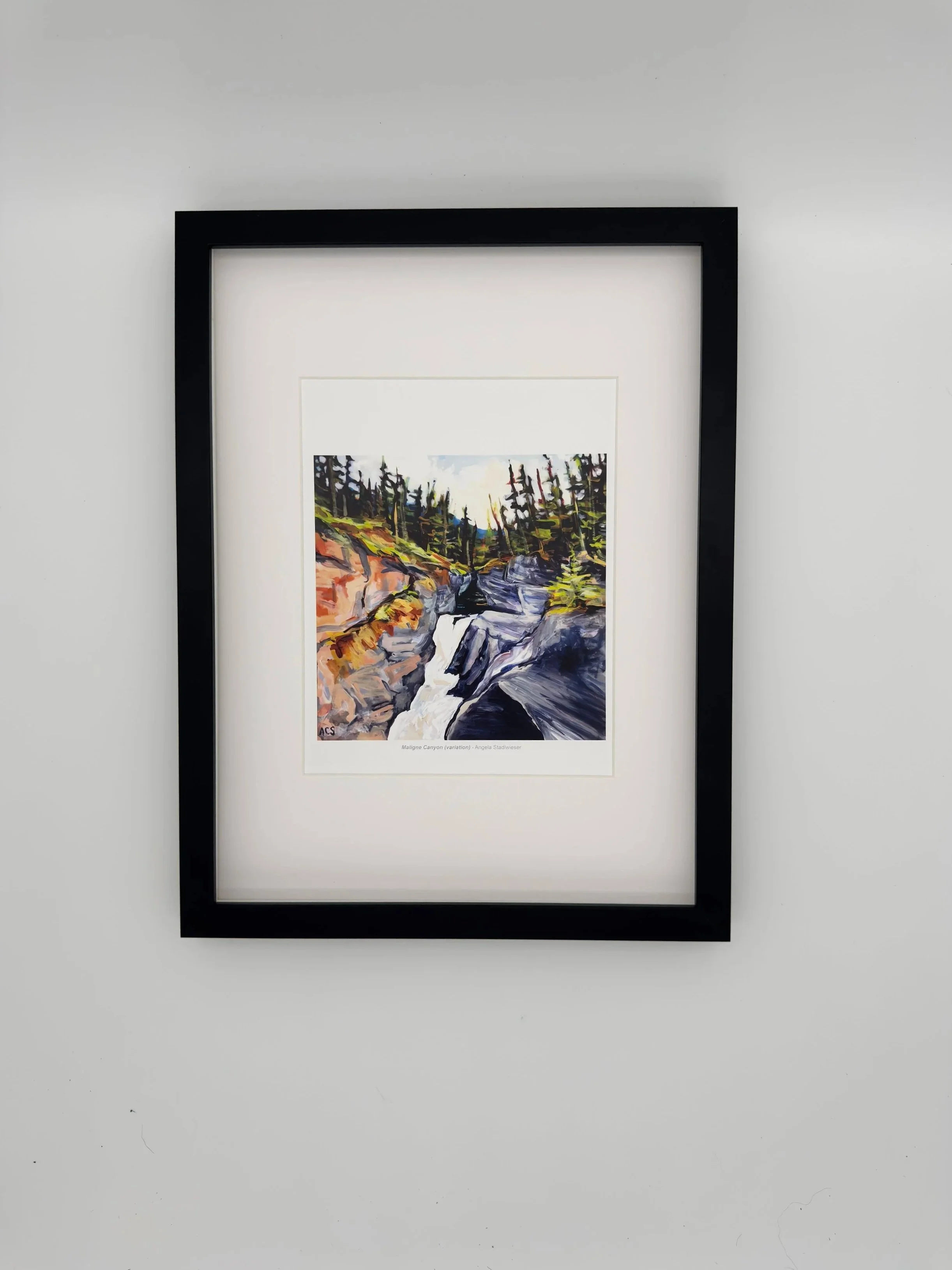 Maligne Canyon (variation) - 8x10 inch - Fine Art Paper Print