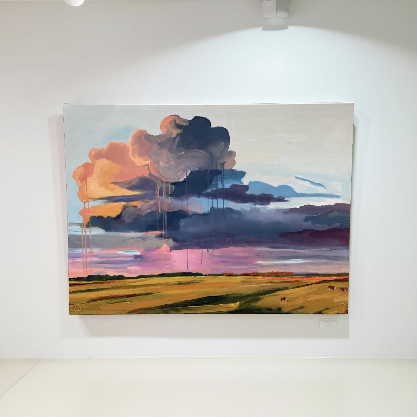 I am grateful for this day - 30x40 inch - Original on gallery depth canvas