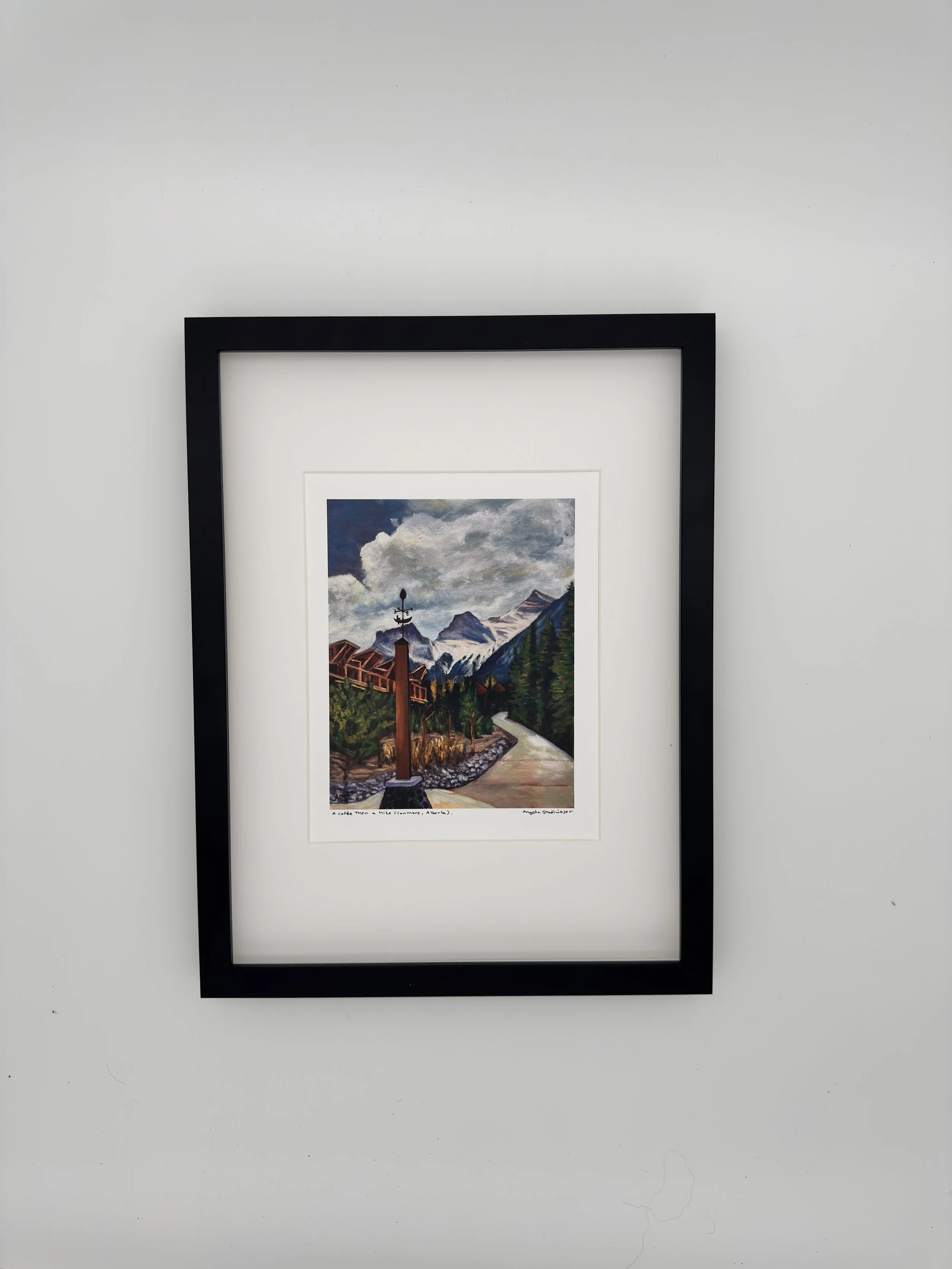 A Coffee Then A Hike (Canmore, Alberta) - 8 × 10 inch Fine Art Paper Print