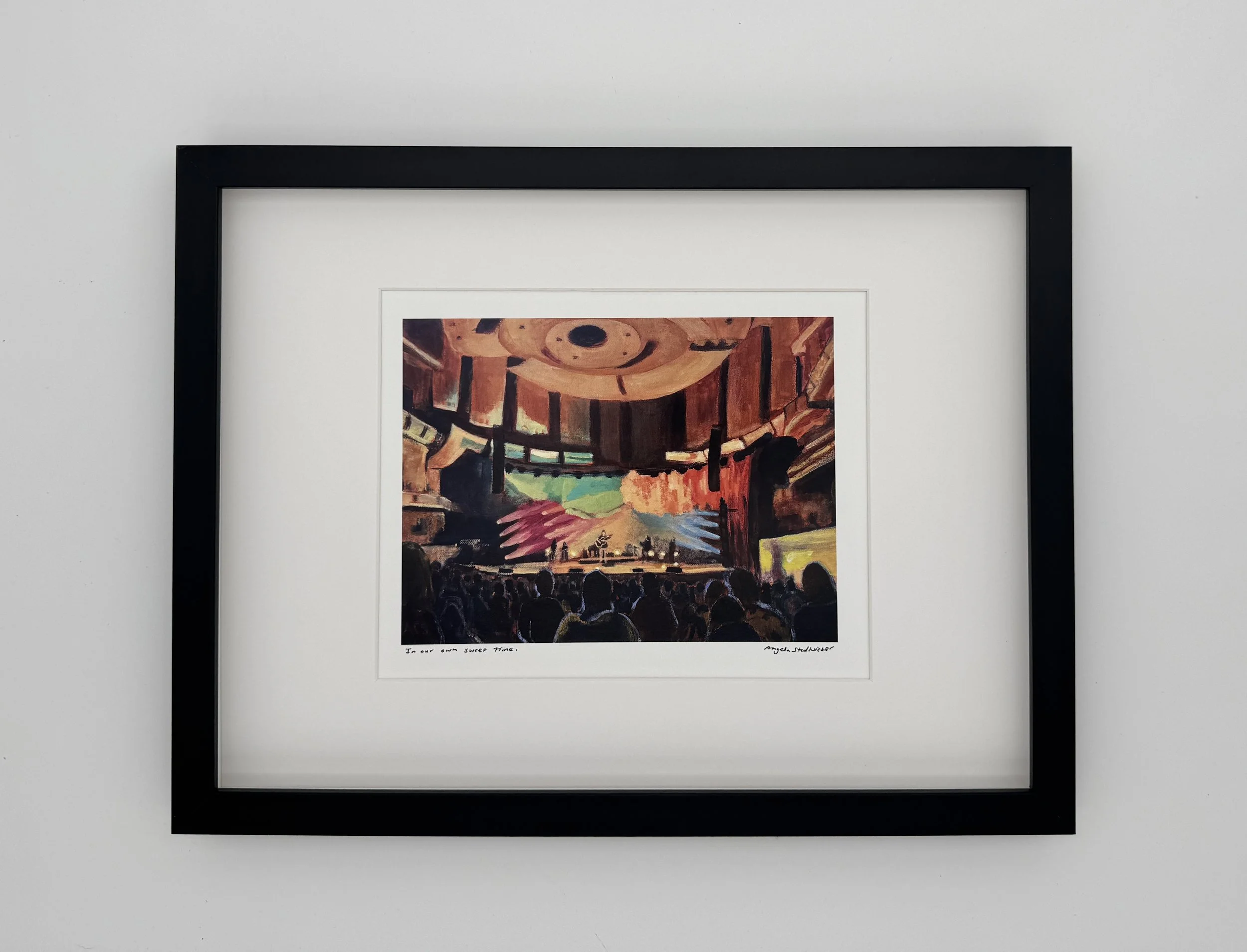 In Our Own Sweet Time (Vance Joy Concert at Winspear) - Fine Art Paper Print - 8x10 inch