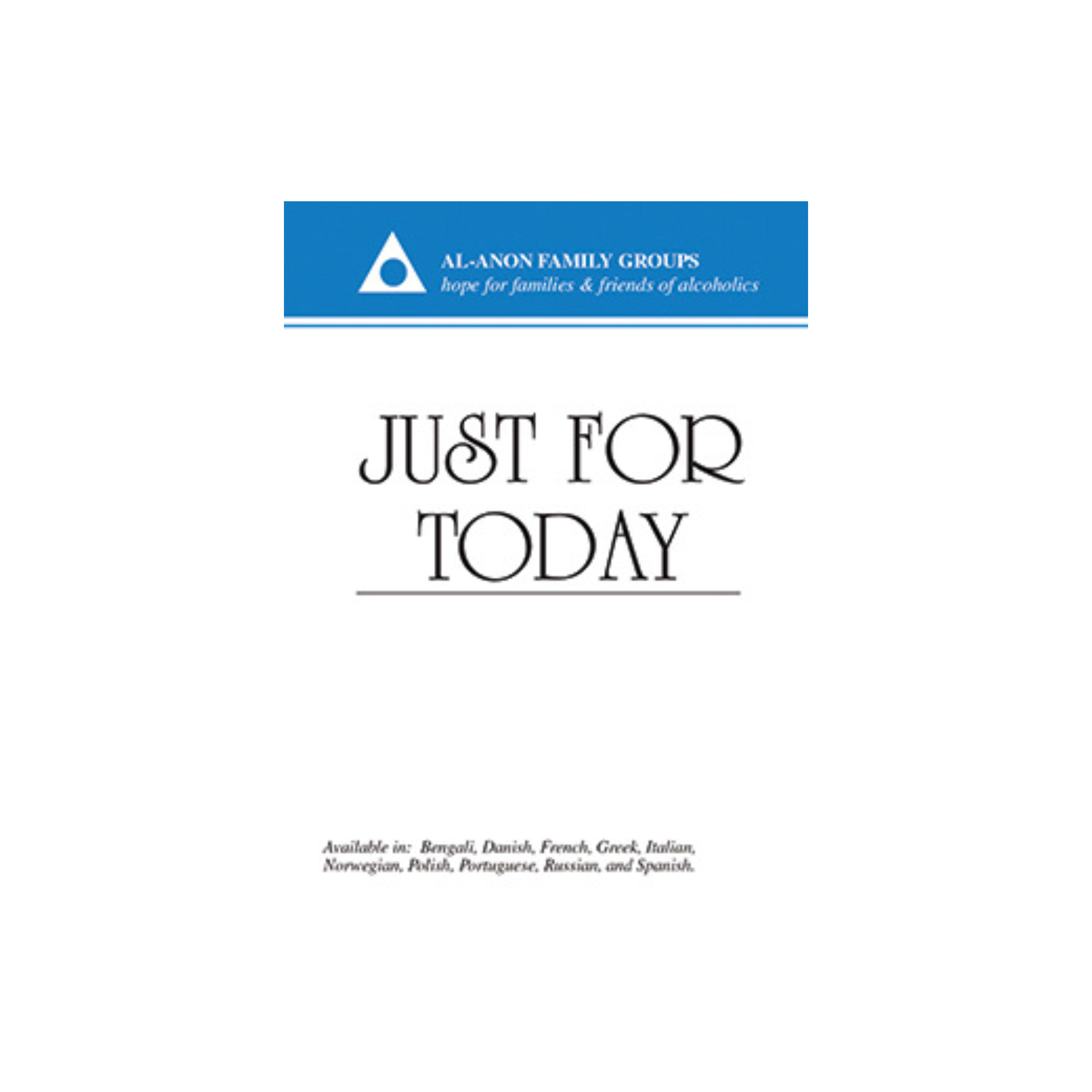 (M81) Just for Tonight Bookmark — AlAnon Family Services of Middle